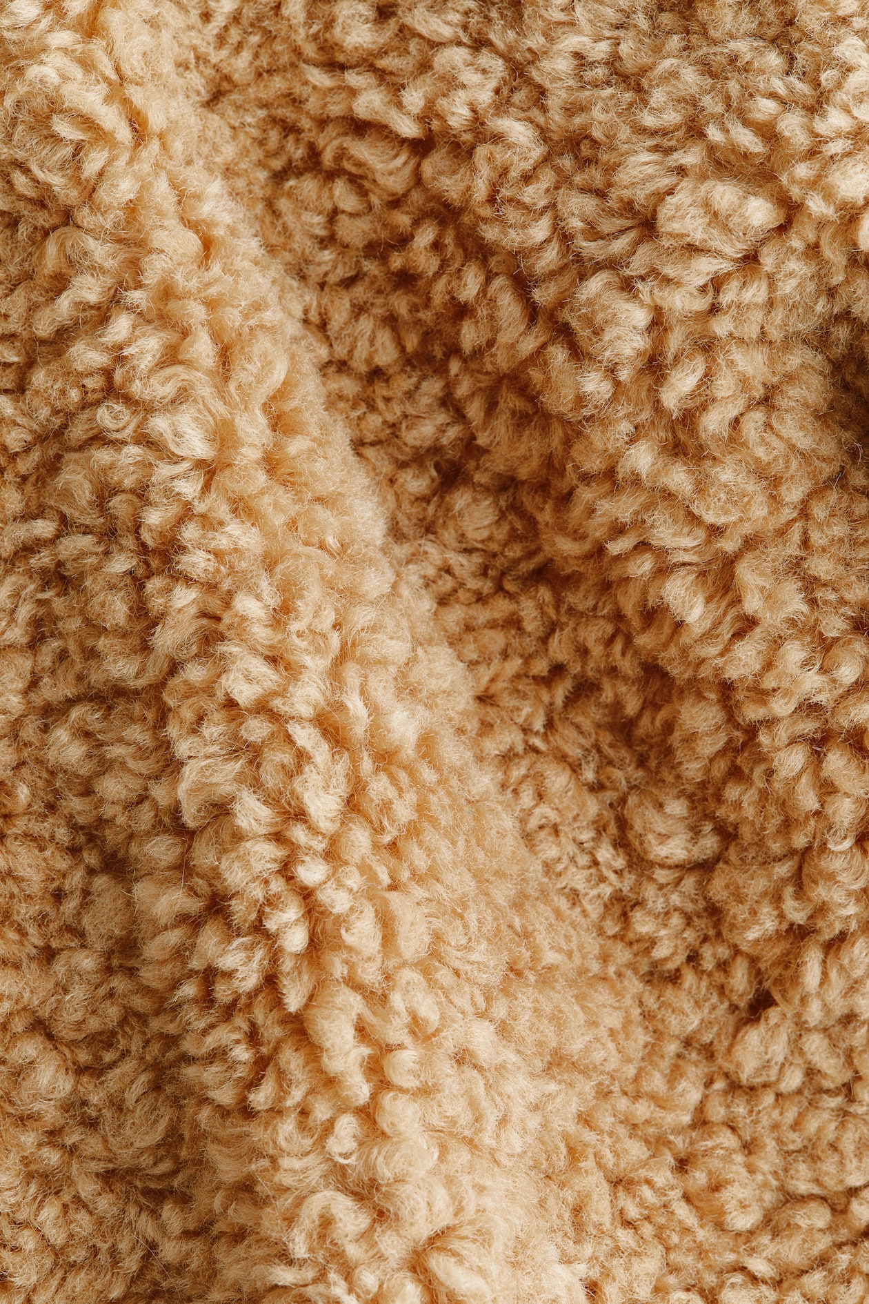 Cropped Teddy Fleece Jacket - image 4