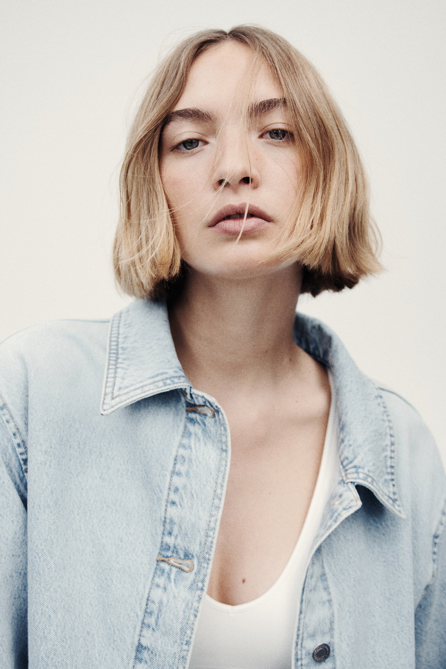 Denim shacket - Light denim blue/Denim blue/Dark denim blue - 3