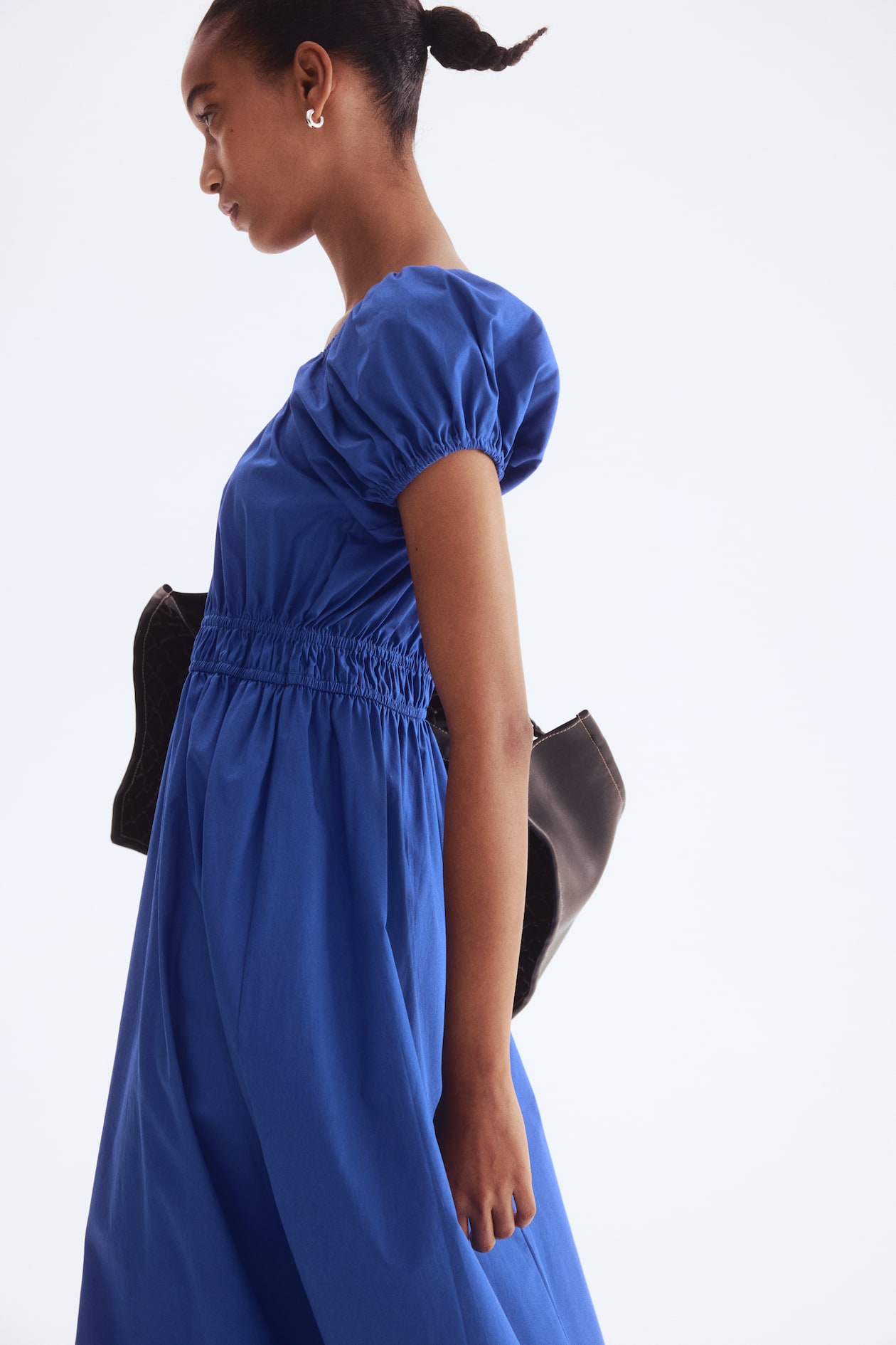 Off-the-Shoulder Poplin Dress - image 3