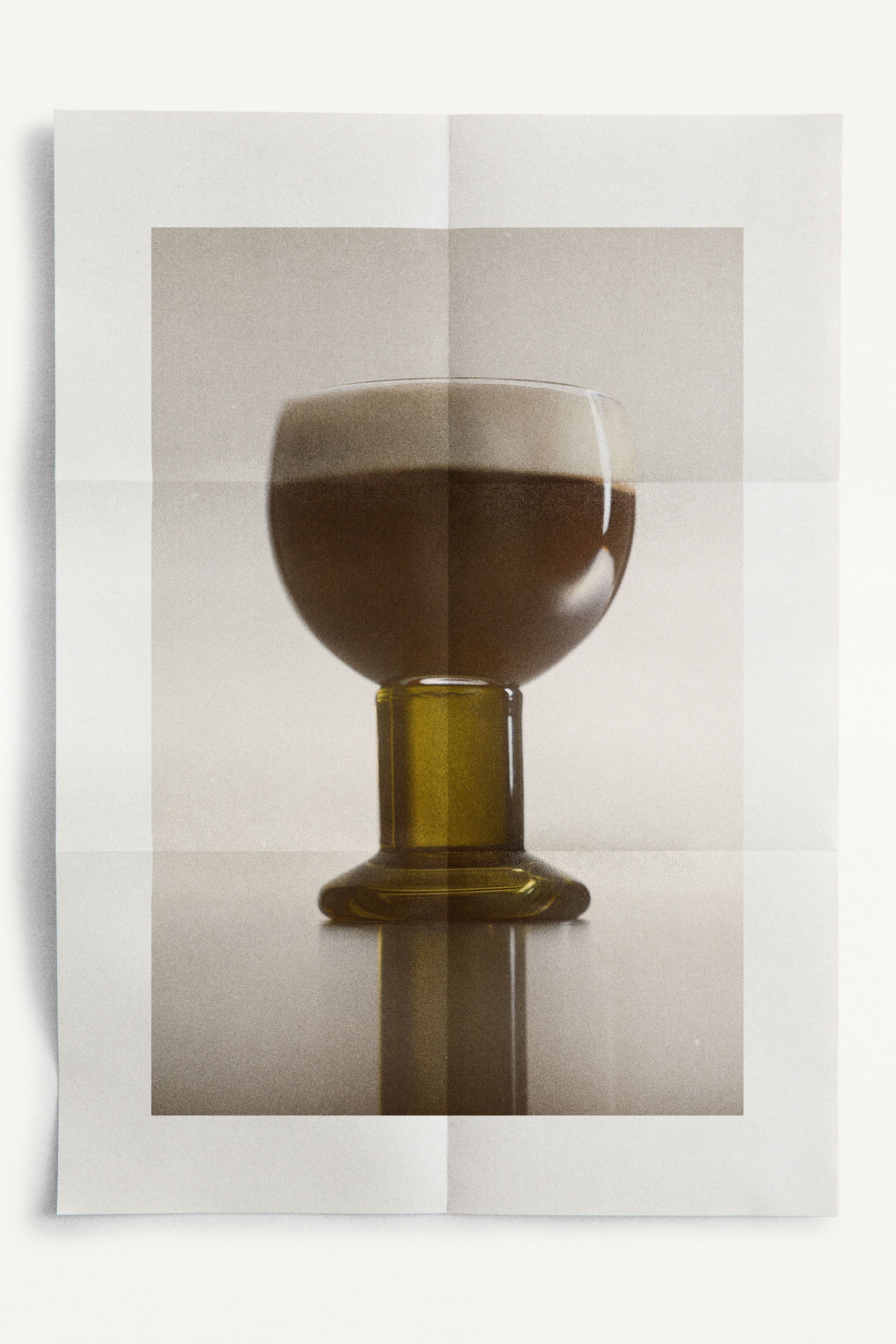 Pack de 2 copos de vinho em vidro soprado - Transparente/Verde oliva/Transparente/Rosa claro