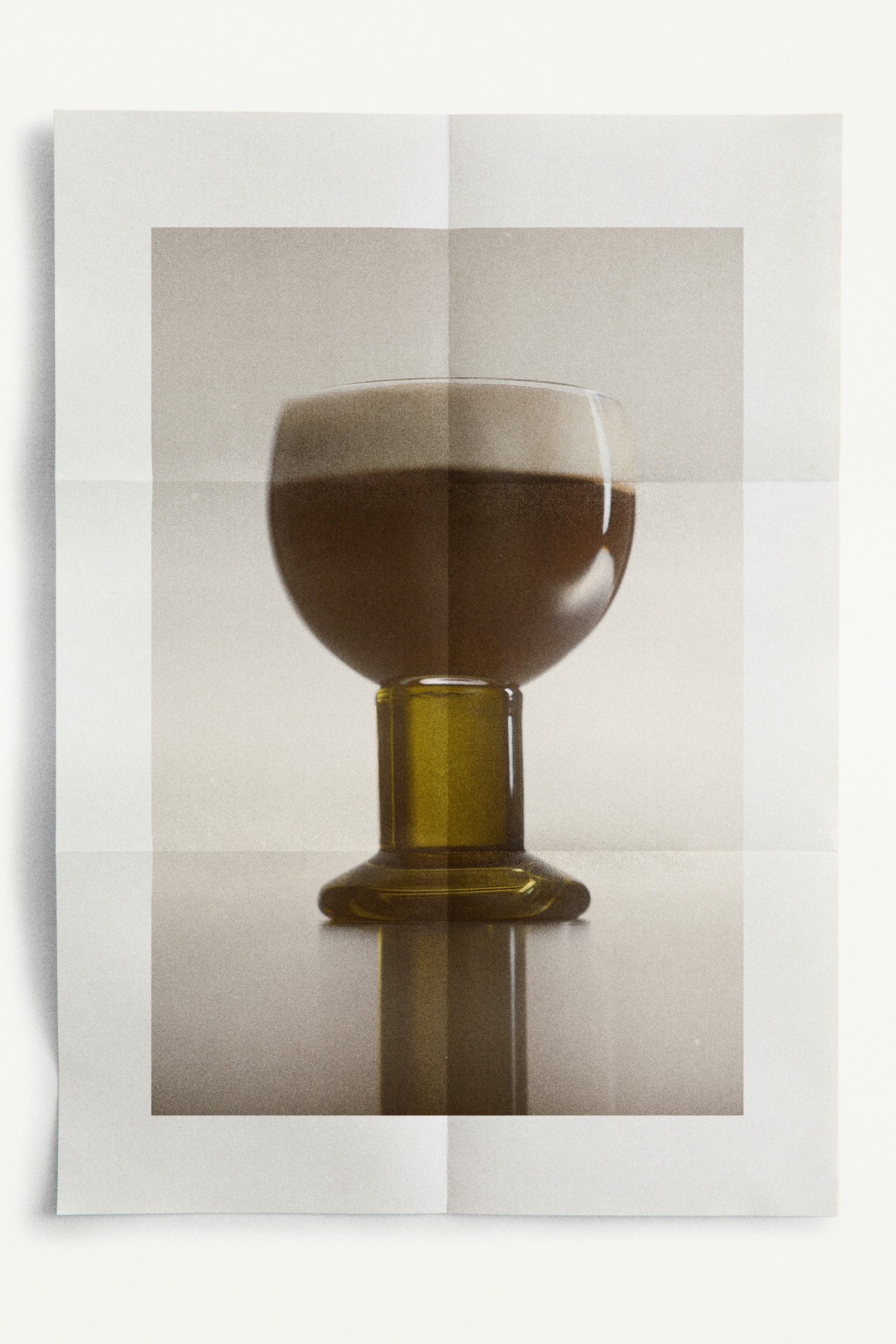 2-pack hand-blown wine glasses - Transparente/Verde aceituna - 2