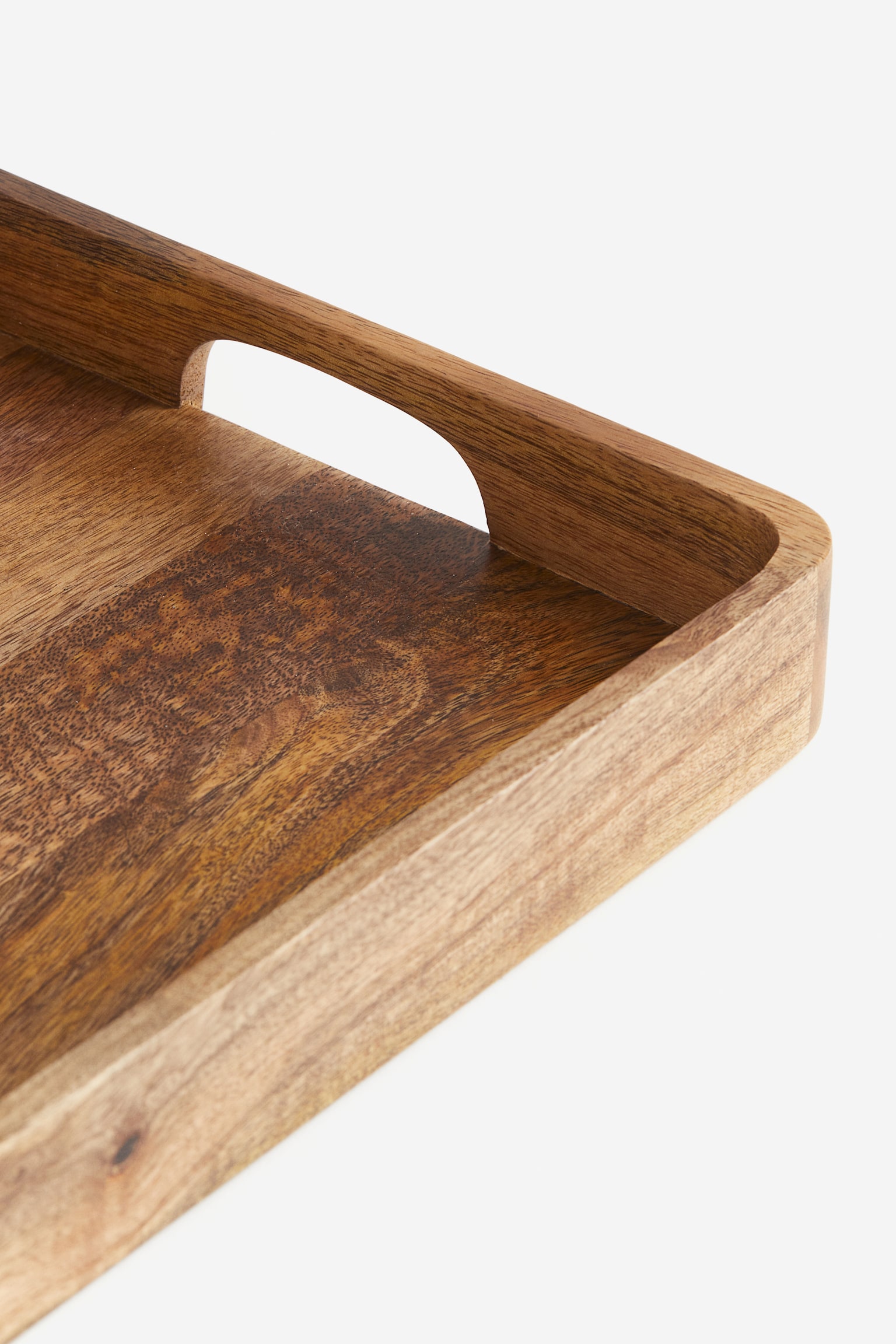 Wooden breakfast tray - Light brown/Mango wood - 5