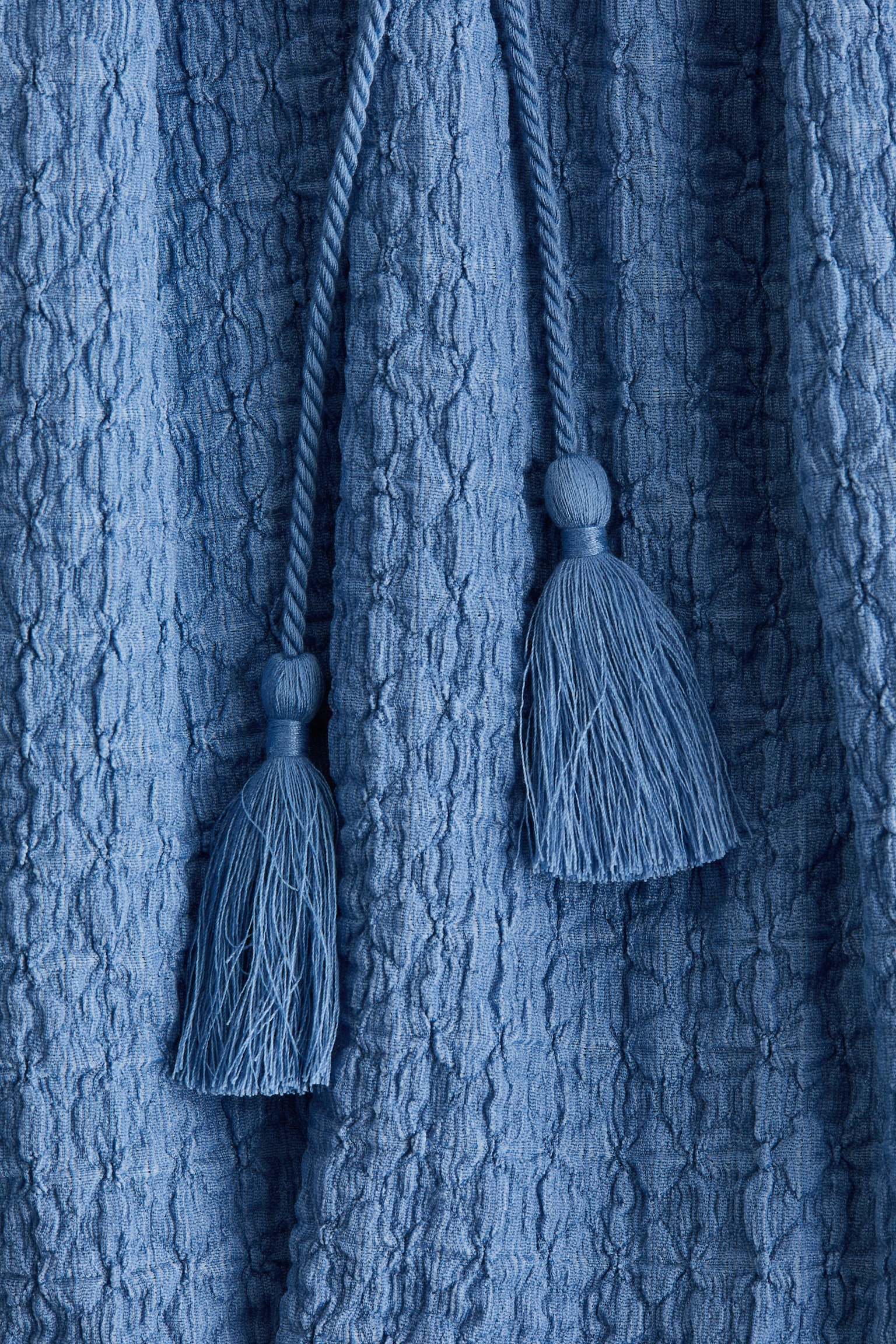 Áo kiểu vải jersey nhăn - Màu xanh bồ câu/Màu kem/Màu nâu đậm - 2