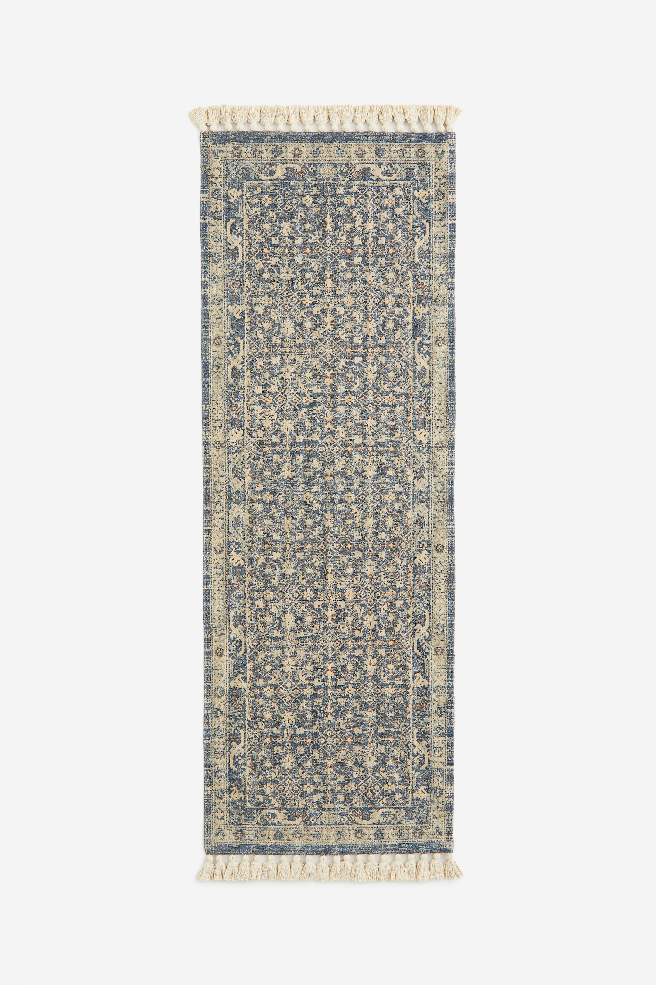 Patterned Rug with Fringe