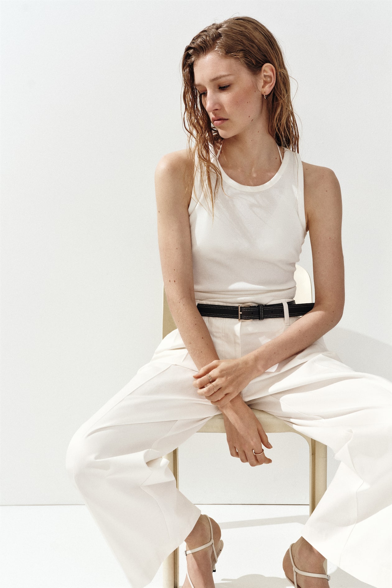 Belted Cotton Chinos - image 2