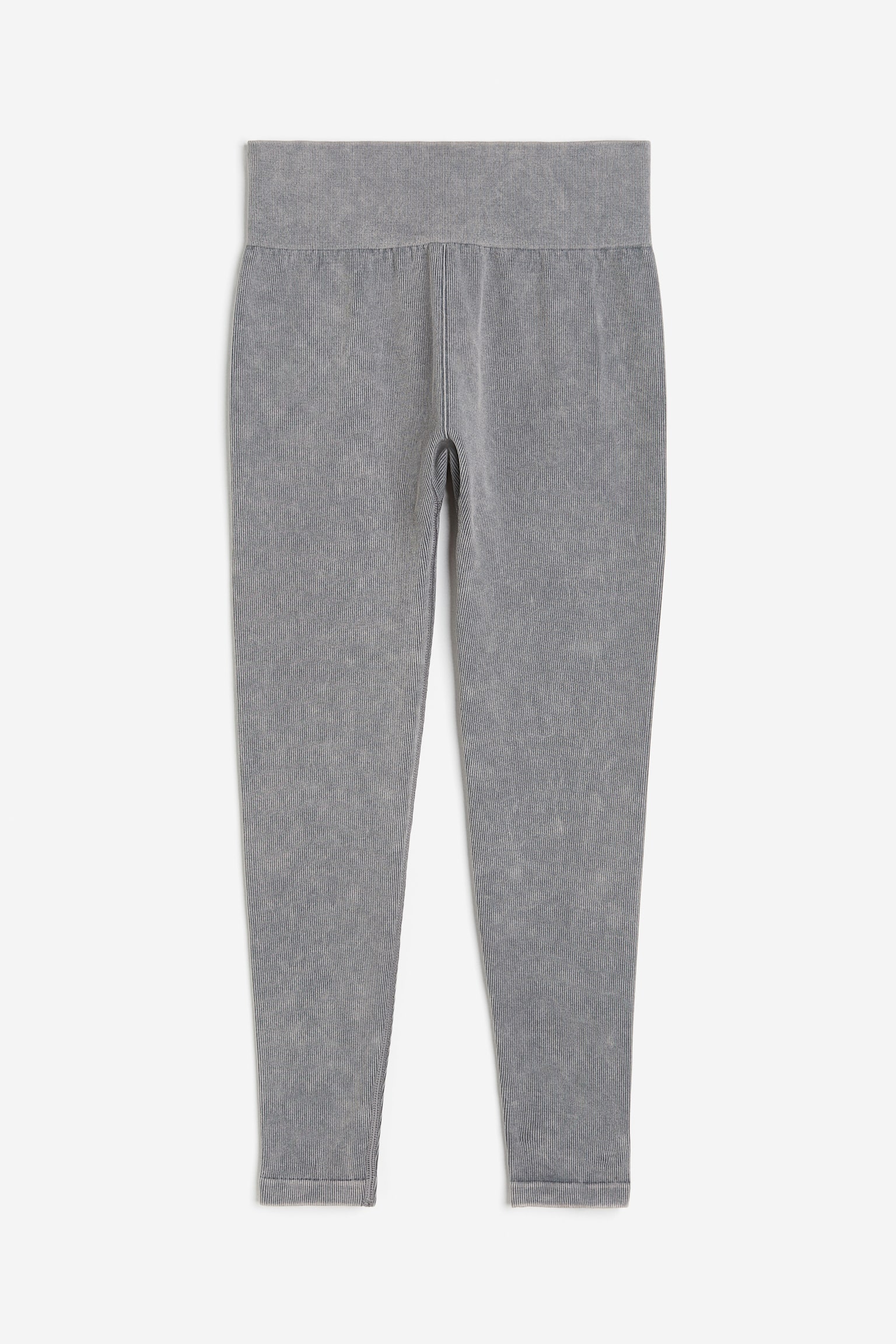 Rib Activewear Leggings In DryMove™ - Grey/Washed out - 1