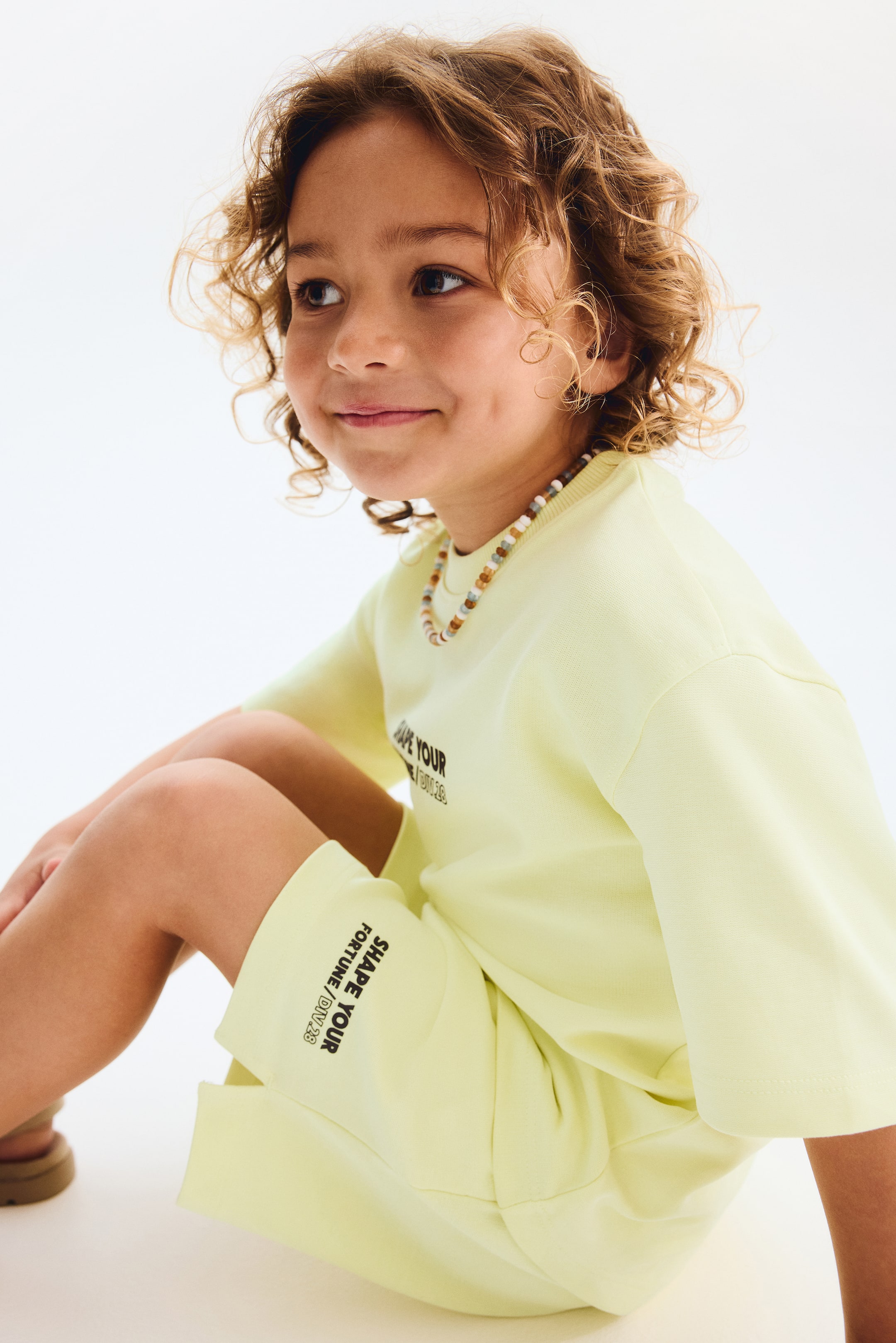 Ensemble 2 pièces T-shirt et short en molleton