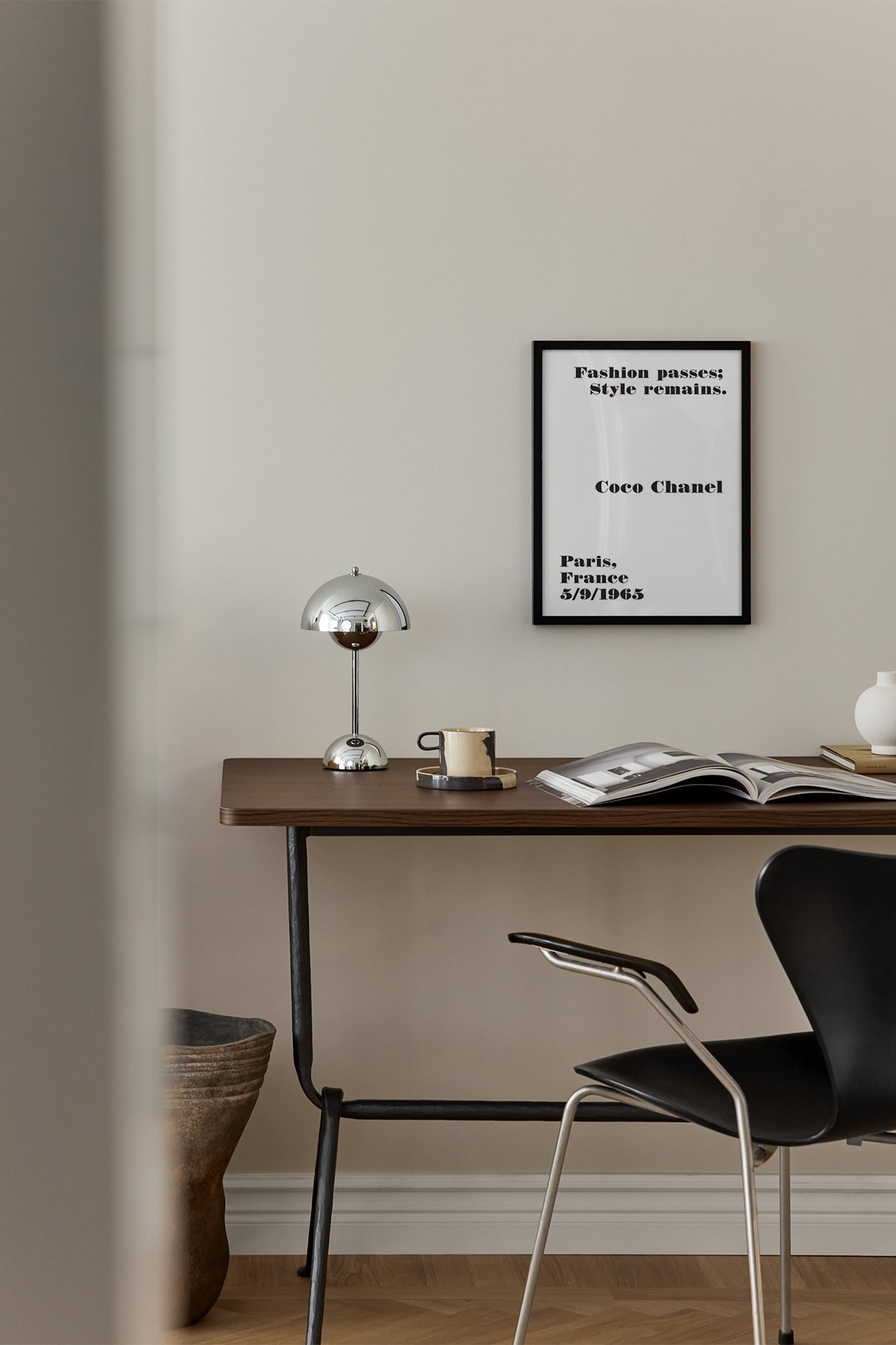 Chanel Paris Plakat - Sort/hvid