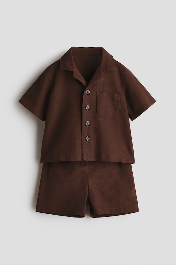 Детские топы H&M 2-piece Linen-blend Set