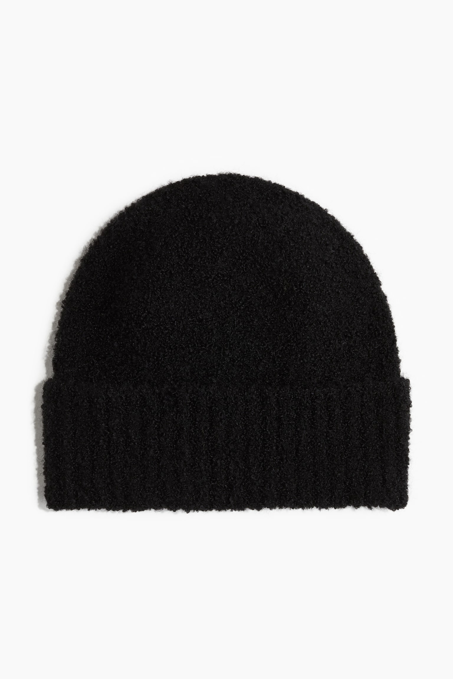 Fluffy beanie - Black/Beige - 1