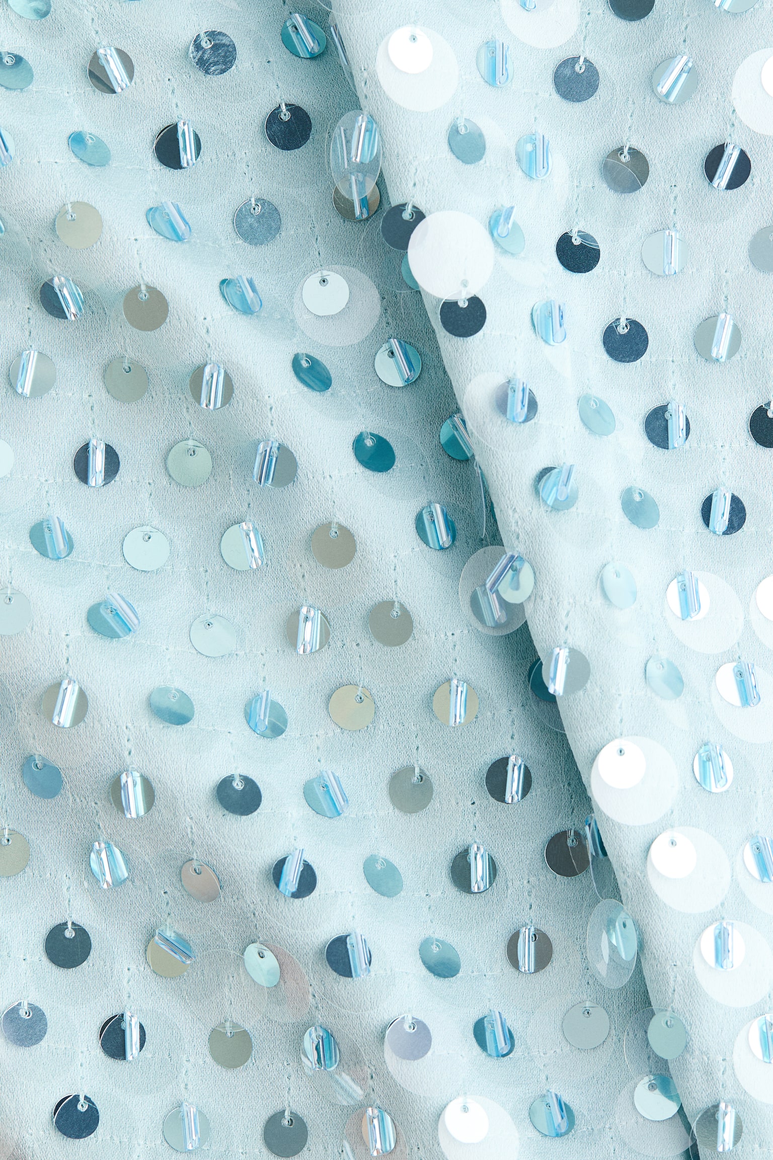 Flitrová minisukňa - Svetlá tyrkysová - 5