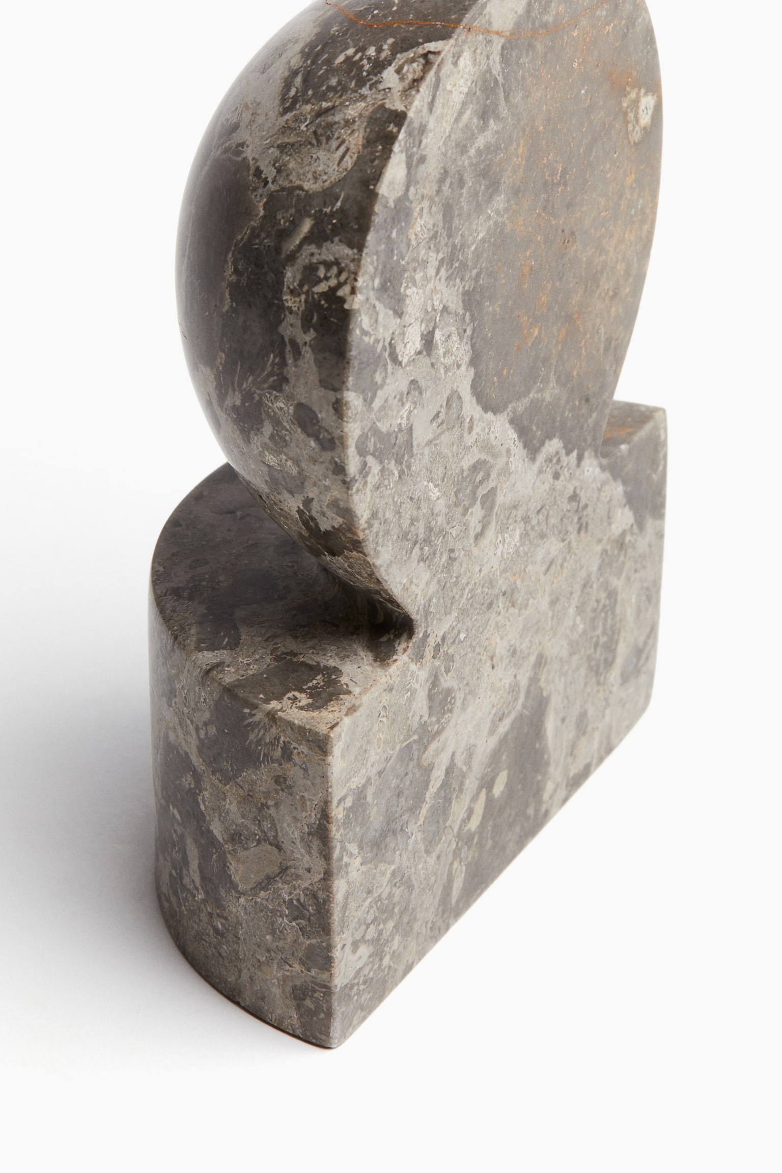 Marble bookend - Grey/White - 4