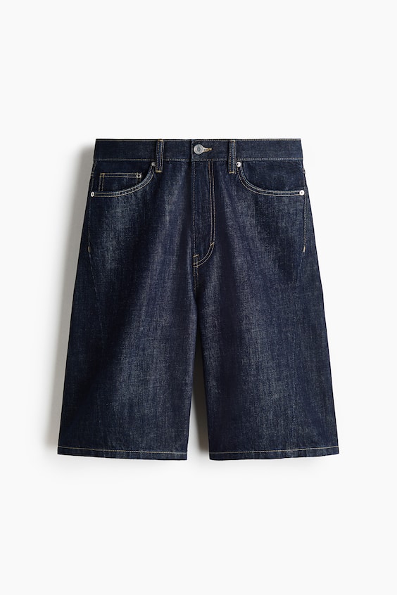 Мужские шорты H&M Baggy Twist-Detail Denim Shorts