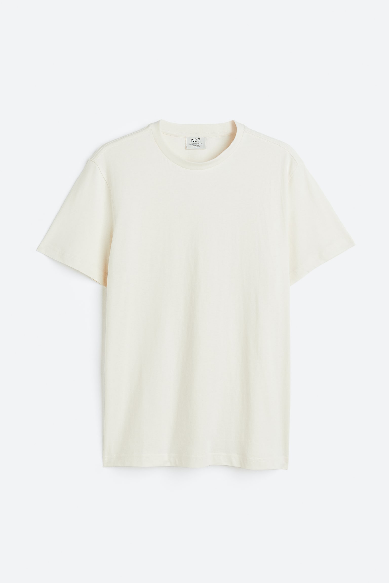 Regular Fit Tee - Light beige/Black/Light blue - 1