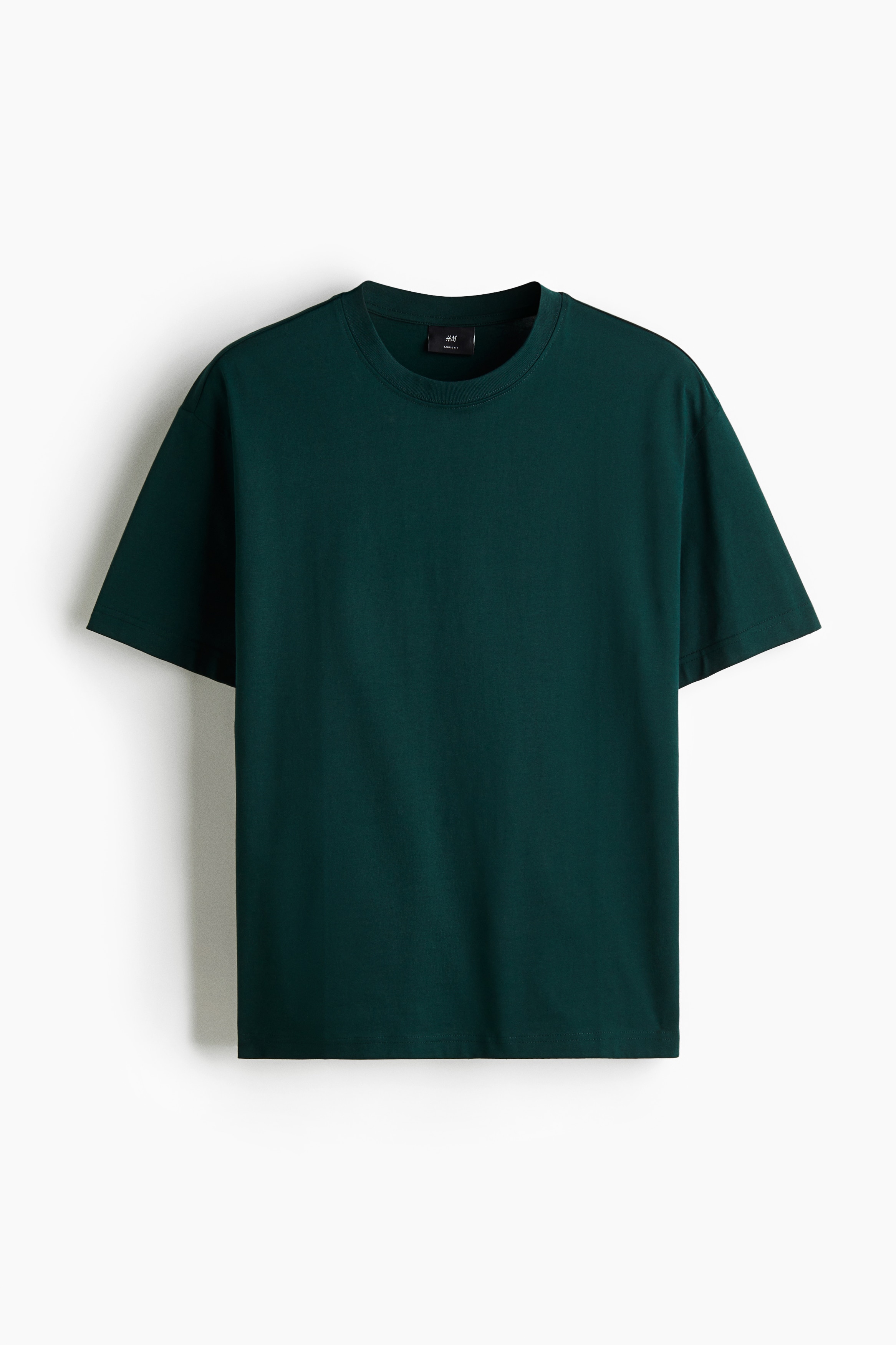 Loose-Fit T-Shirt - Forest green/White/Black/Dark gray/Dark plum purple/Dusty blue/Dark teal/Pink/Blue/Green/Brown/Light blue/Brown/Light blue/Beige