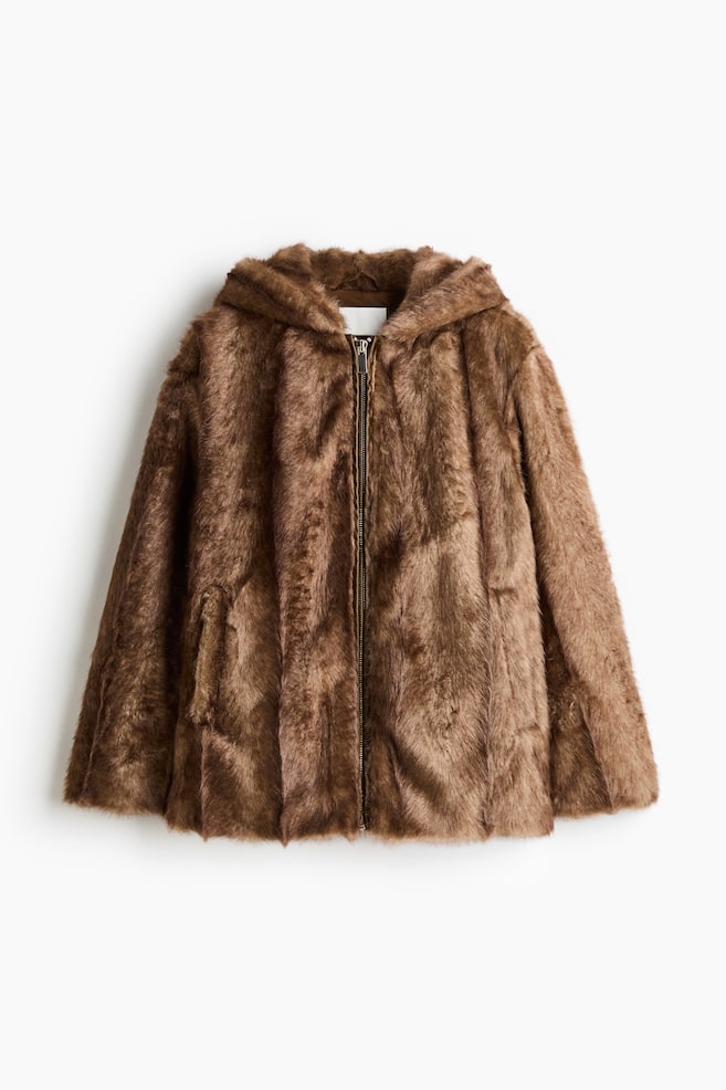 Hooded Jacket - Dark beige - 1