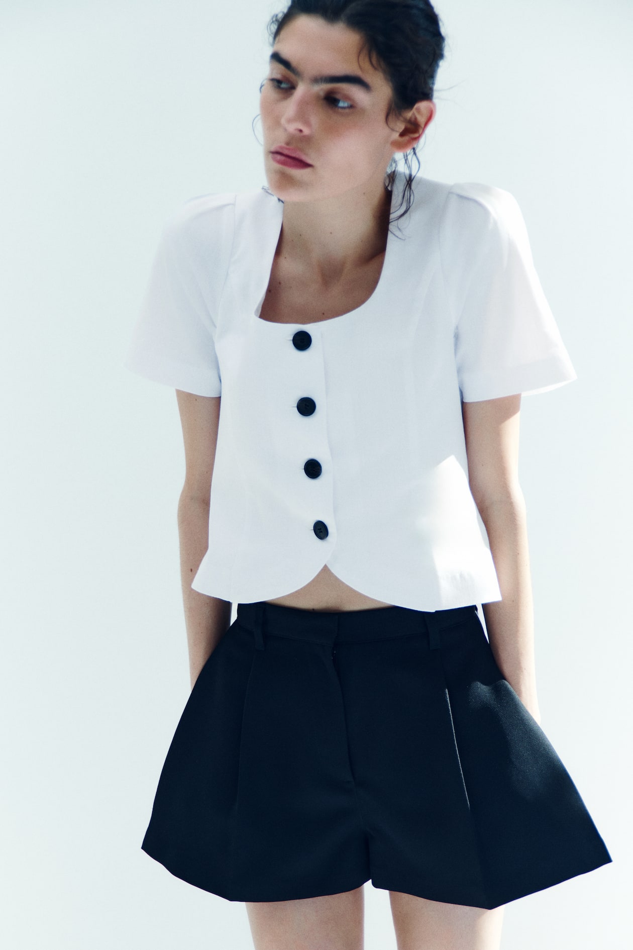 Scoop-Neck Blouse