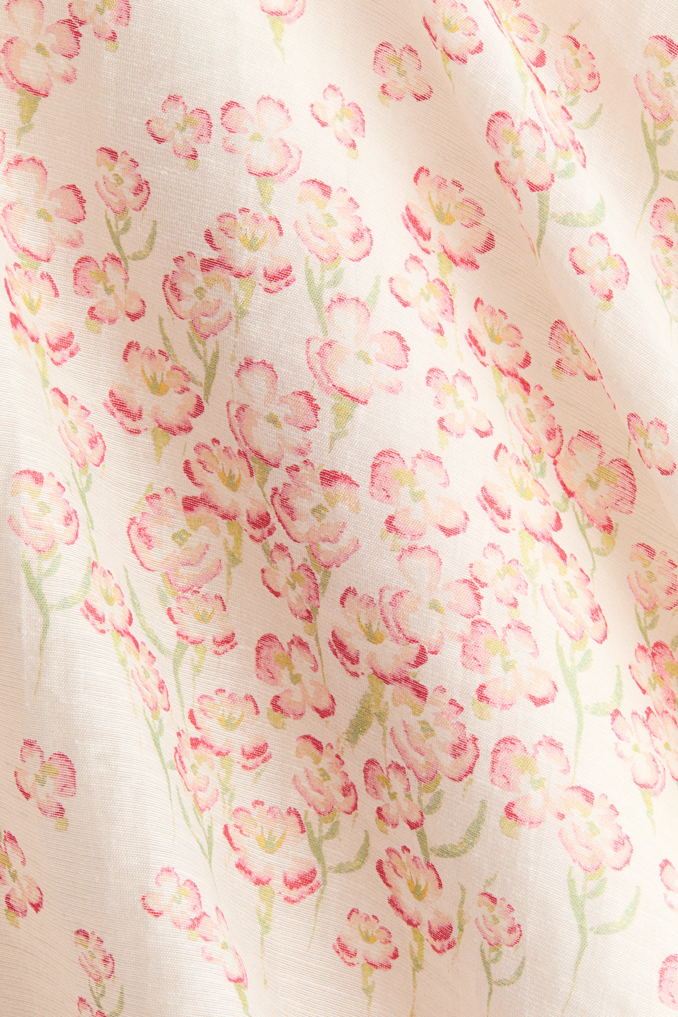 Linen-Blend Open-Shoulder Dress