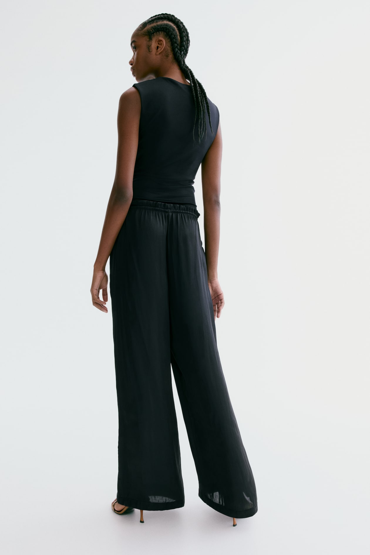 Satin Drawstring Pants - image 3
