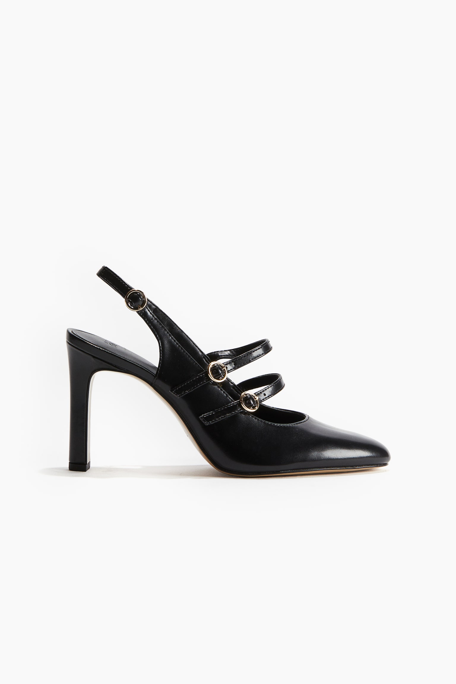 Slingback Pumps - Black - 1