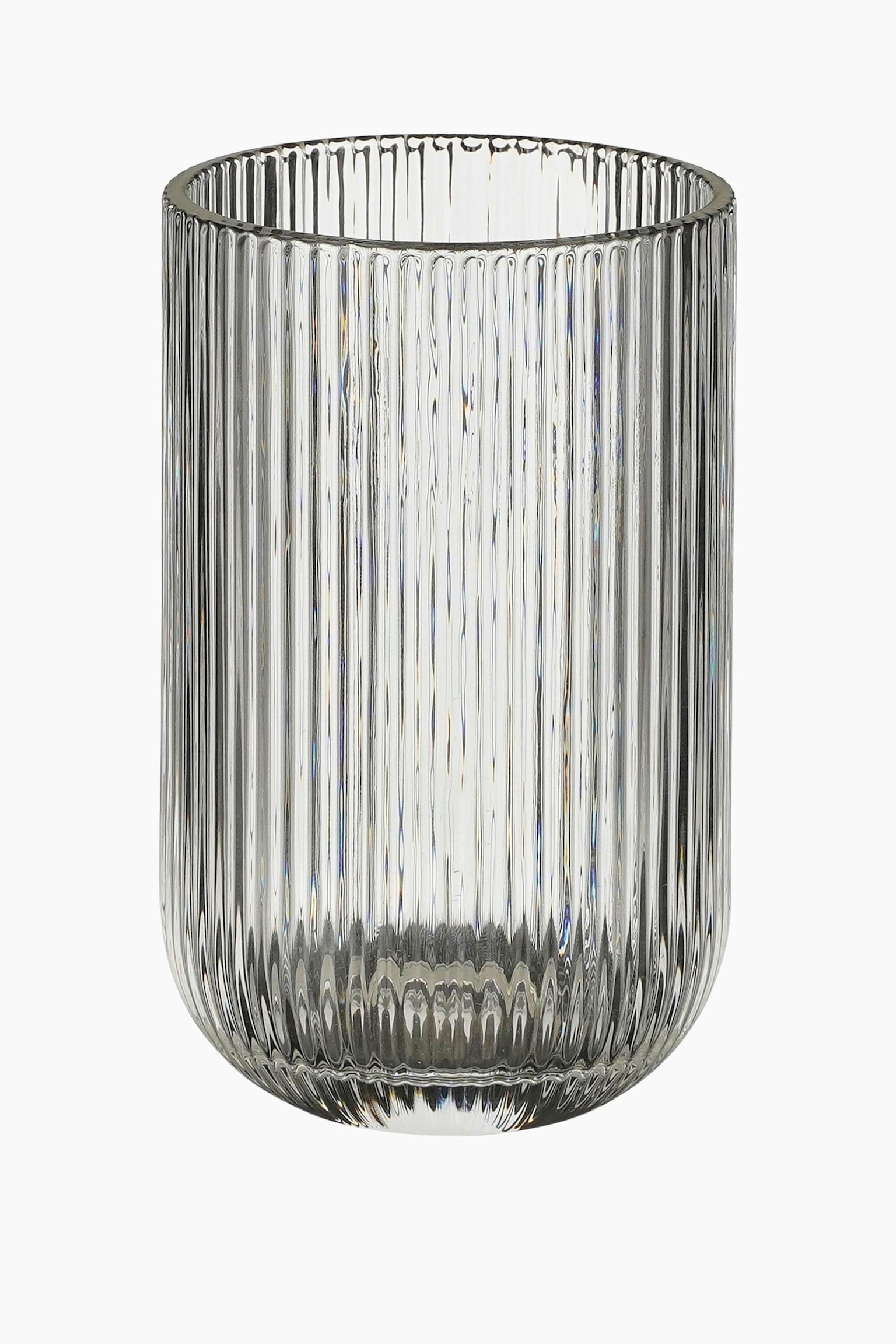 Set Van 6 Drinkglazen - Transparant/Grijs/Lichtgroen/Paars/Blauw - 1