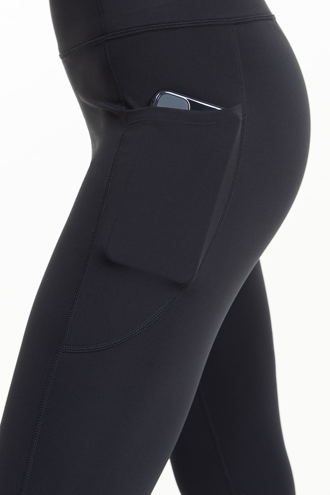 DryMove™ Pocket-detail sports tights - Dark grey/Black/Light khaki green/Lavender blue/dc - 5