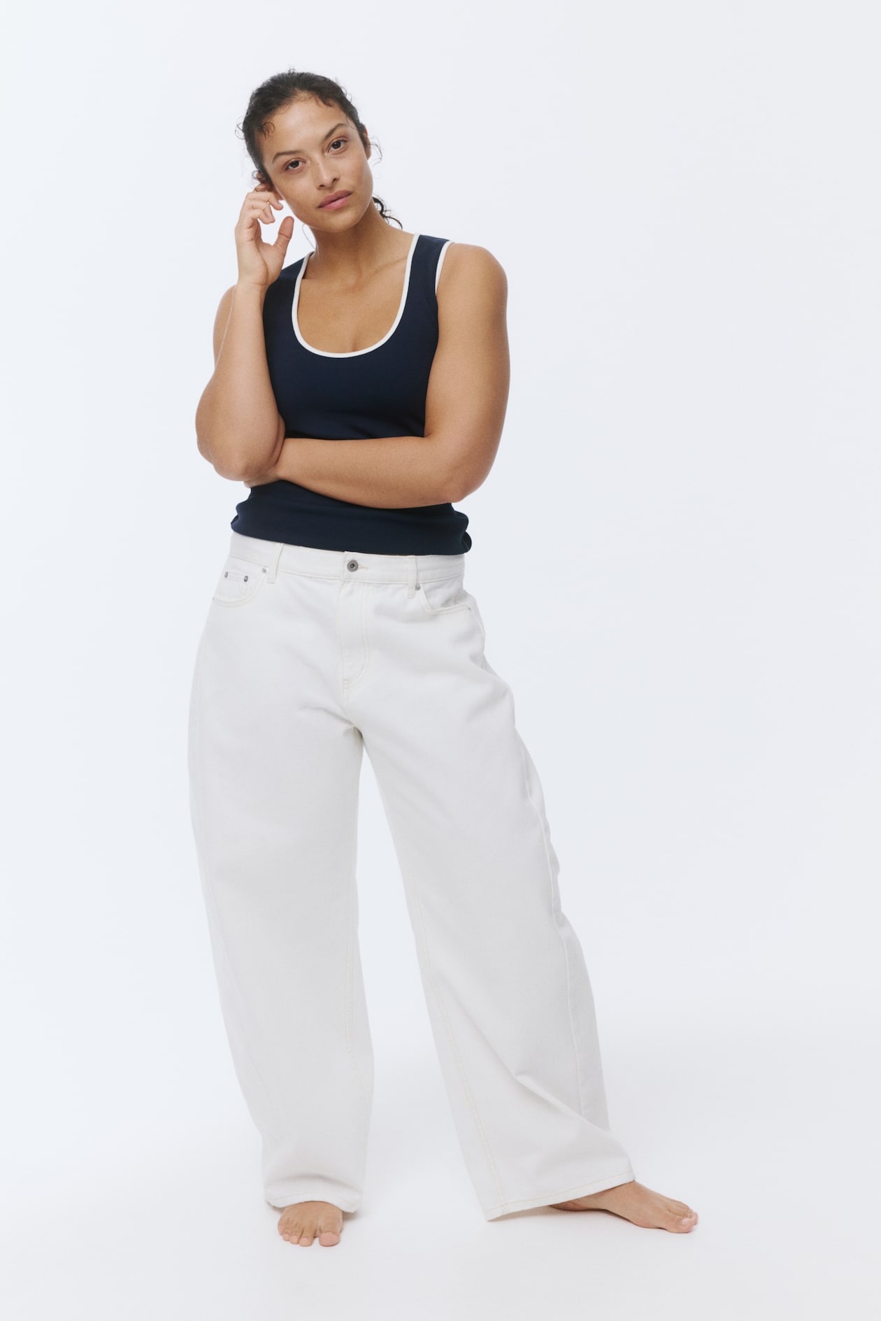 Ribbed Cotton Tank Top - image 4