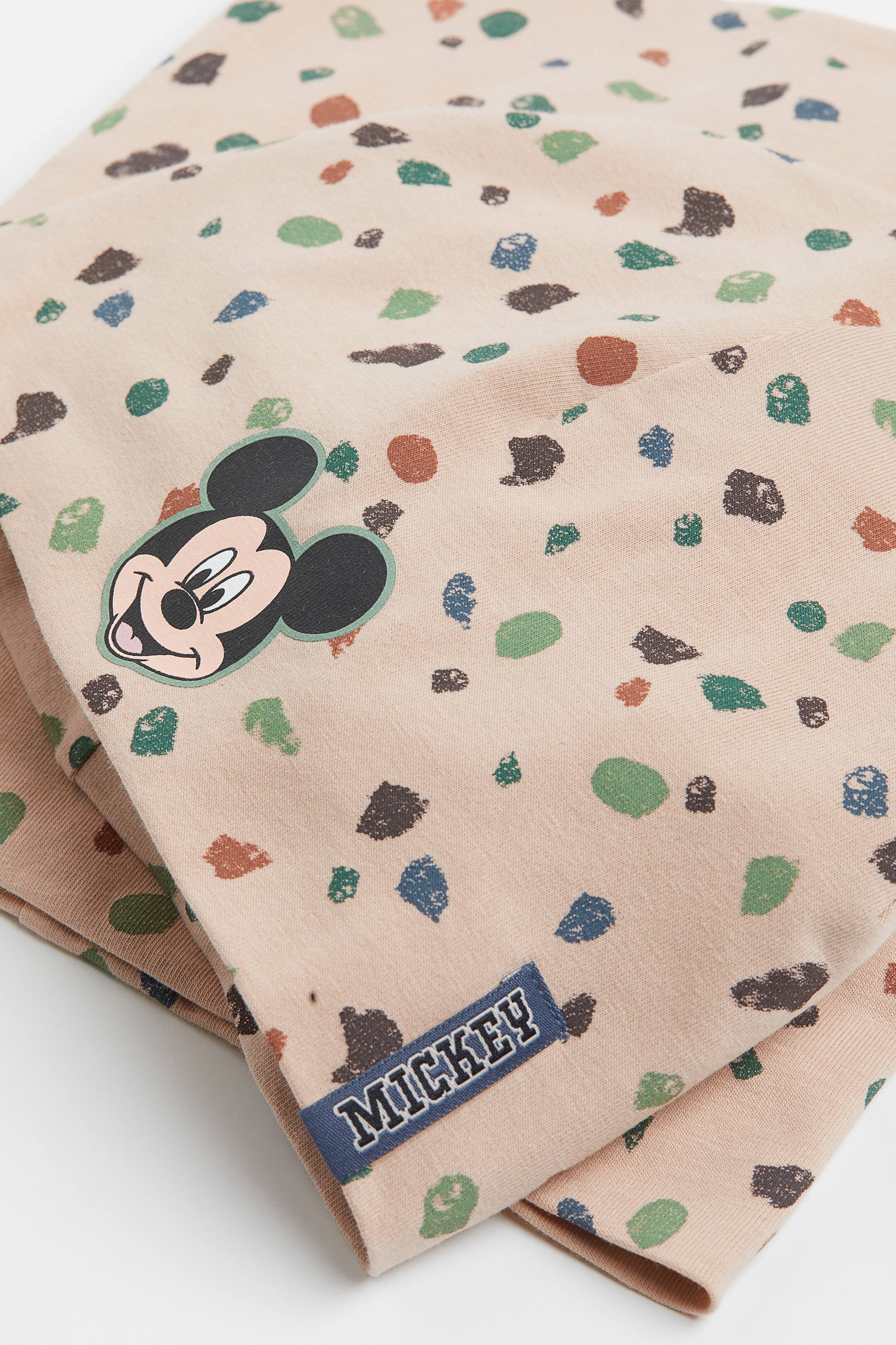 Hat and scarf set - Light beige/Mickey Mouse - Kids | H&M IE