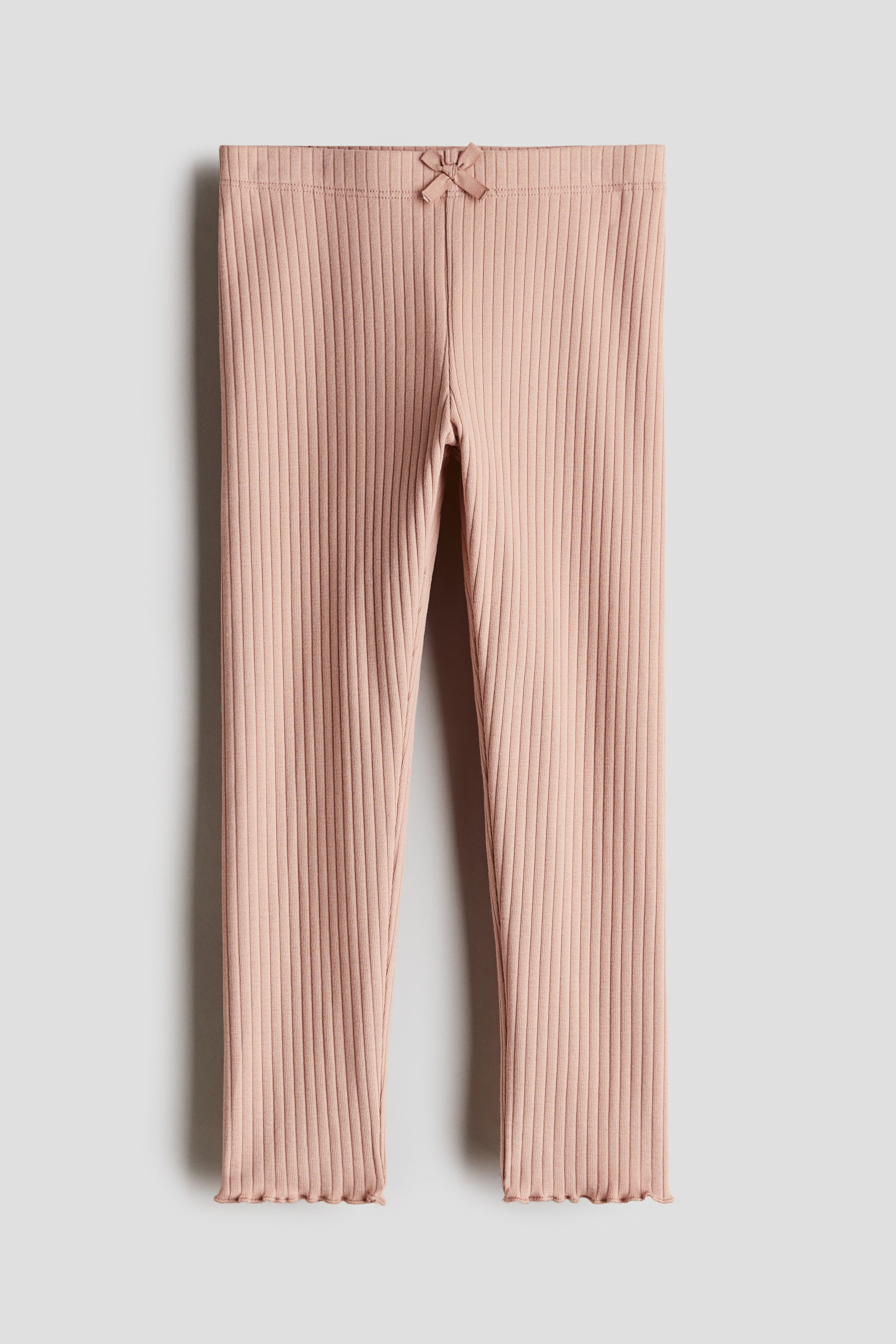 Ribbed Cotton Leggings