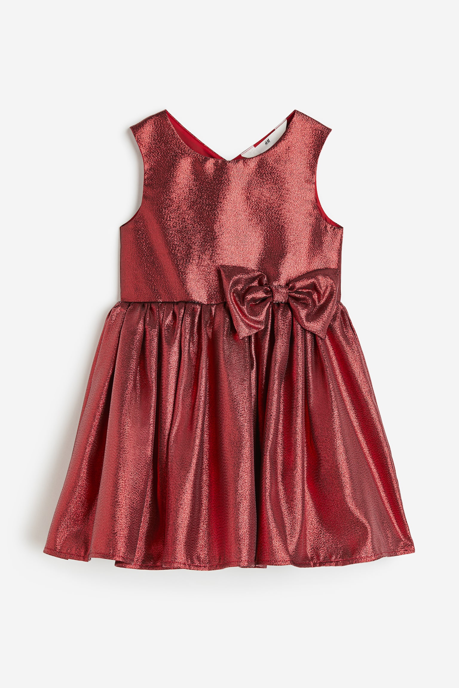 Bow-detail dress - Red - 1