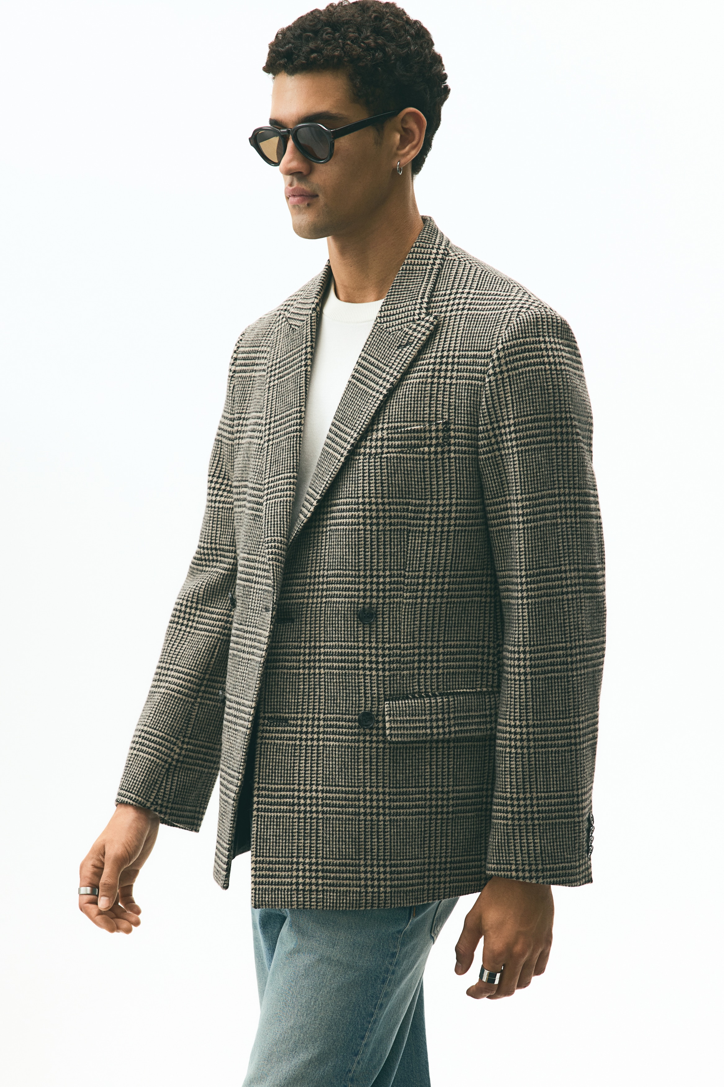 Relaxed Fit Wool-blend jacket