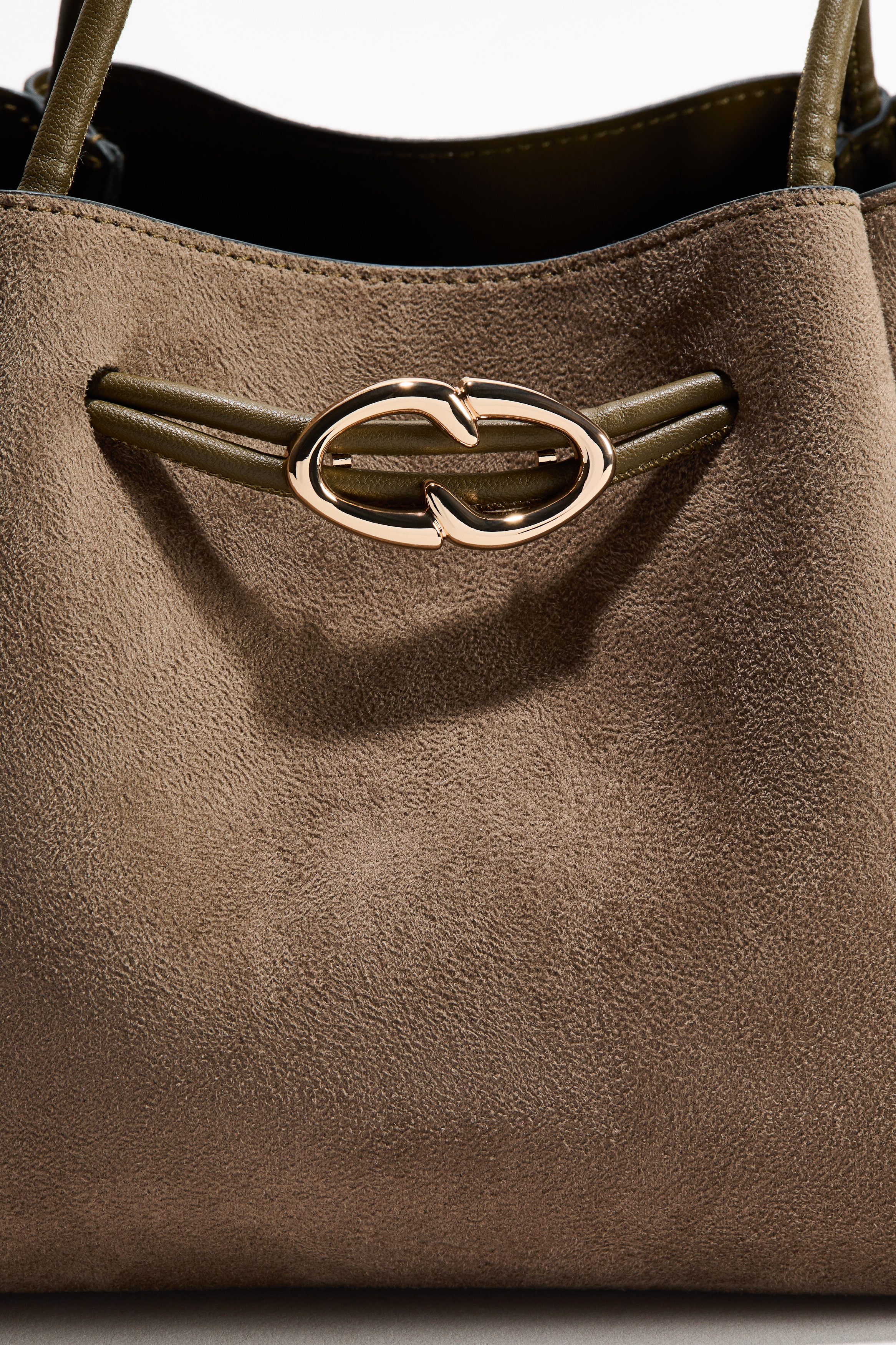 Drawstring-detail shoulder bag