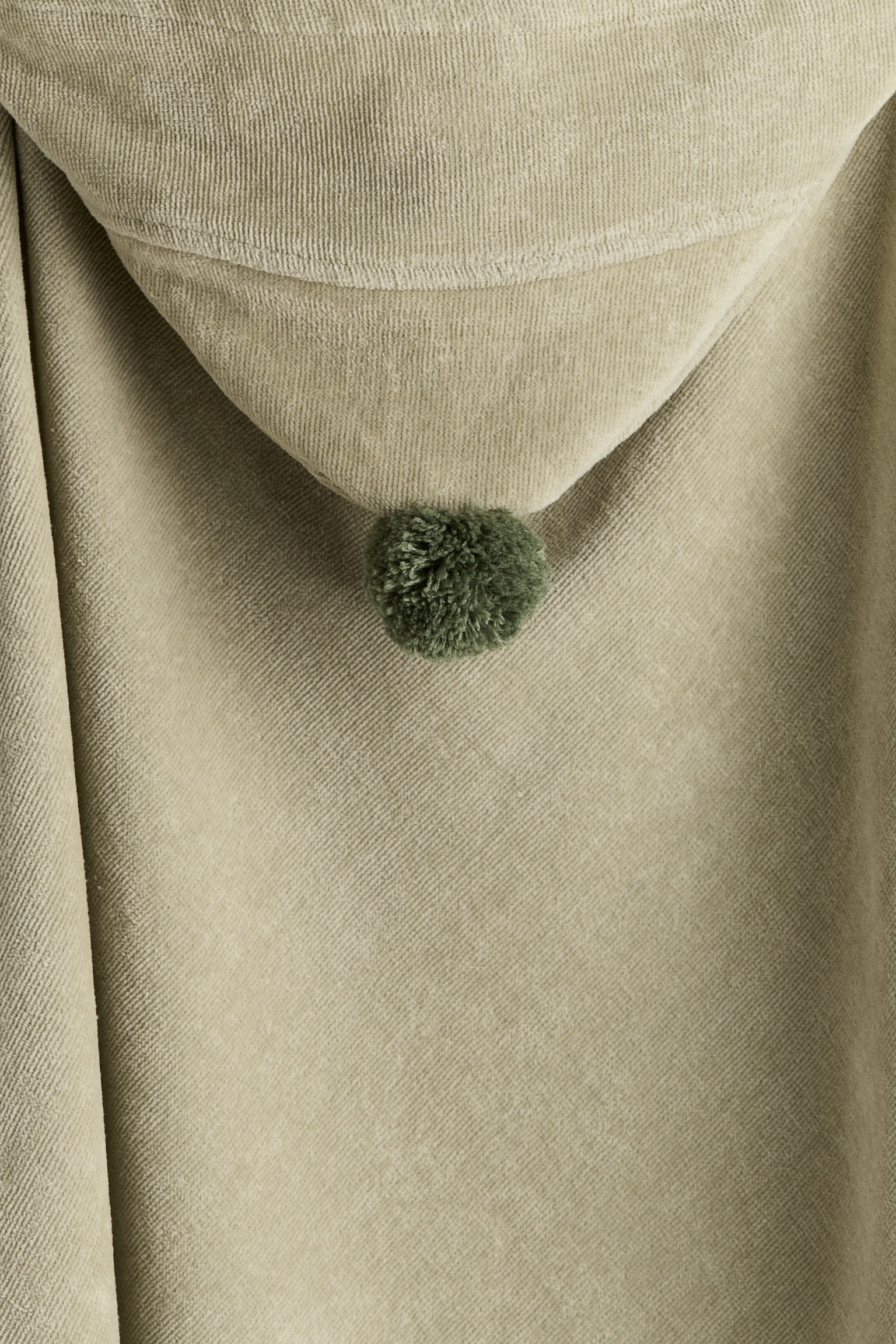 Hooded bath towel - Light khaki green/Light beige/Pink - 2