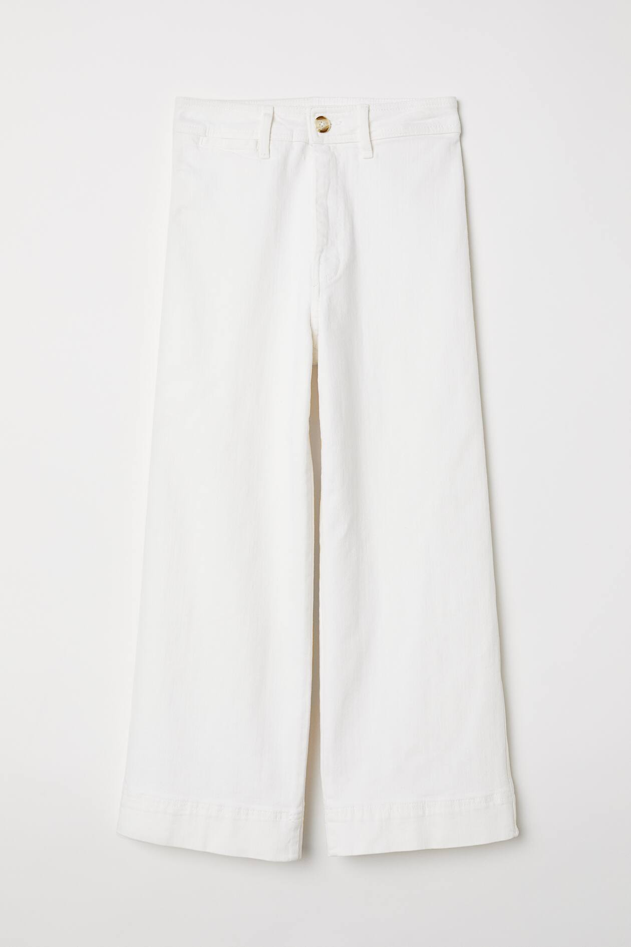 Kick-flare trousers - Natural white - Ladies | H&M GB