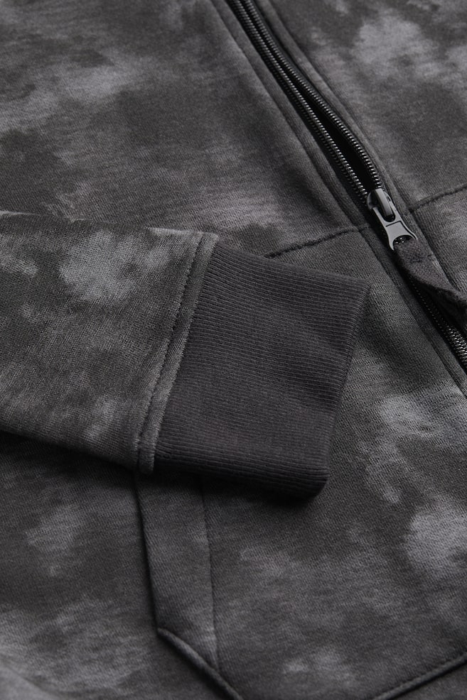 Hooded sweatshirt all-in-one suit - Dark grey/Tie-dye - 2