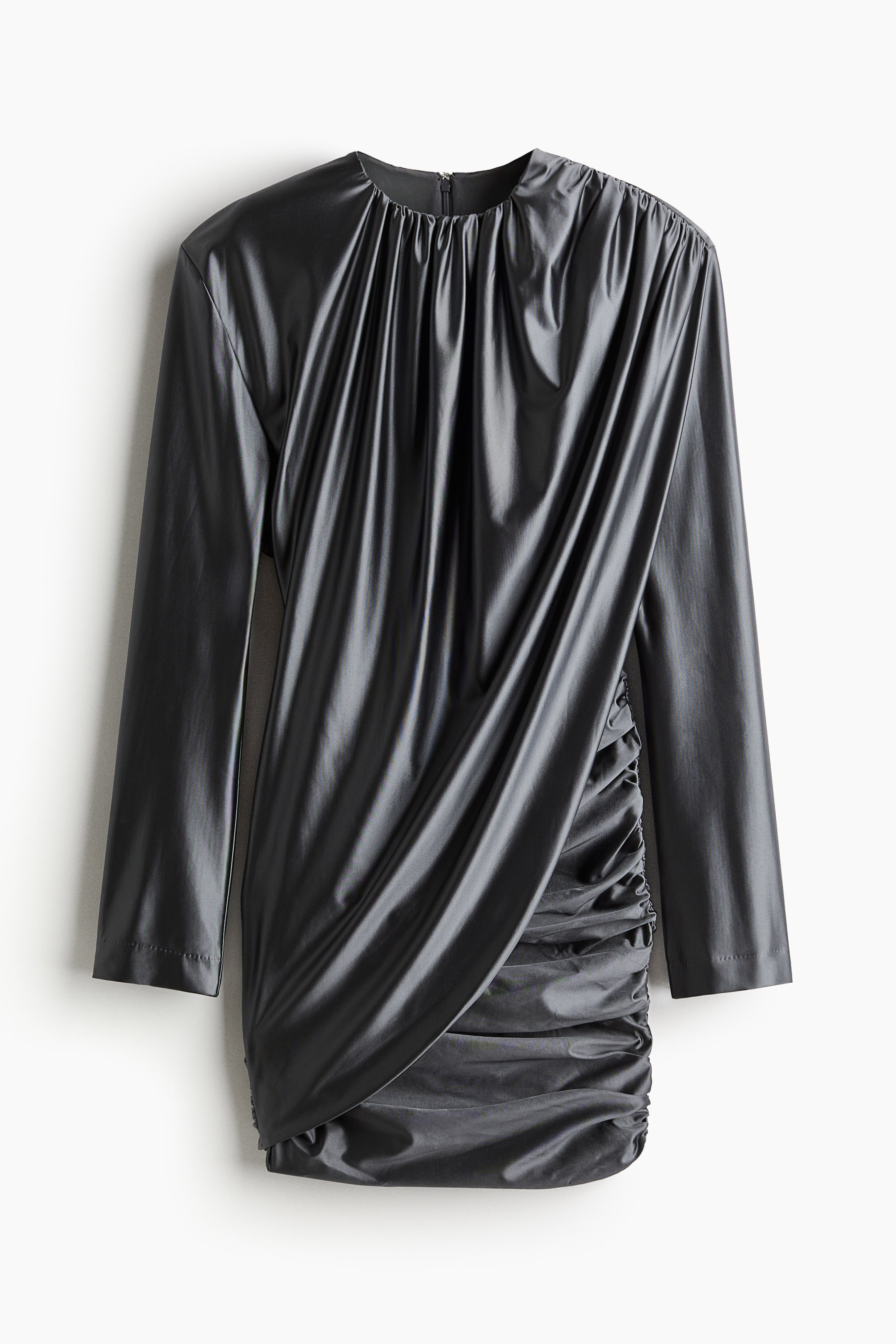 Shiny Draped Dress