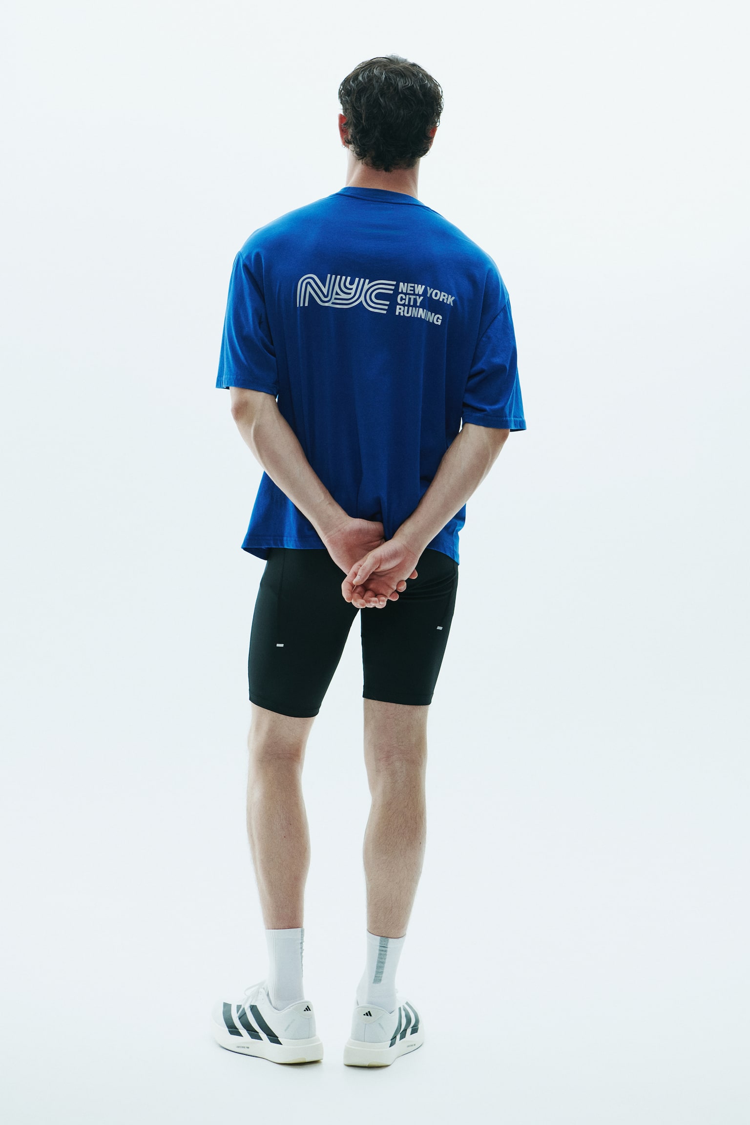 Мужская футболка H&M Move Boxy Sports with DryMove™, цвет: Синий — фото 5