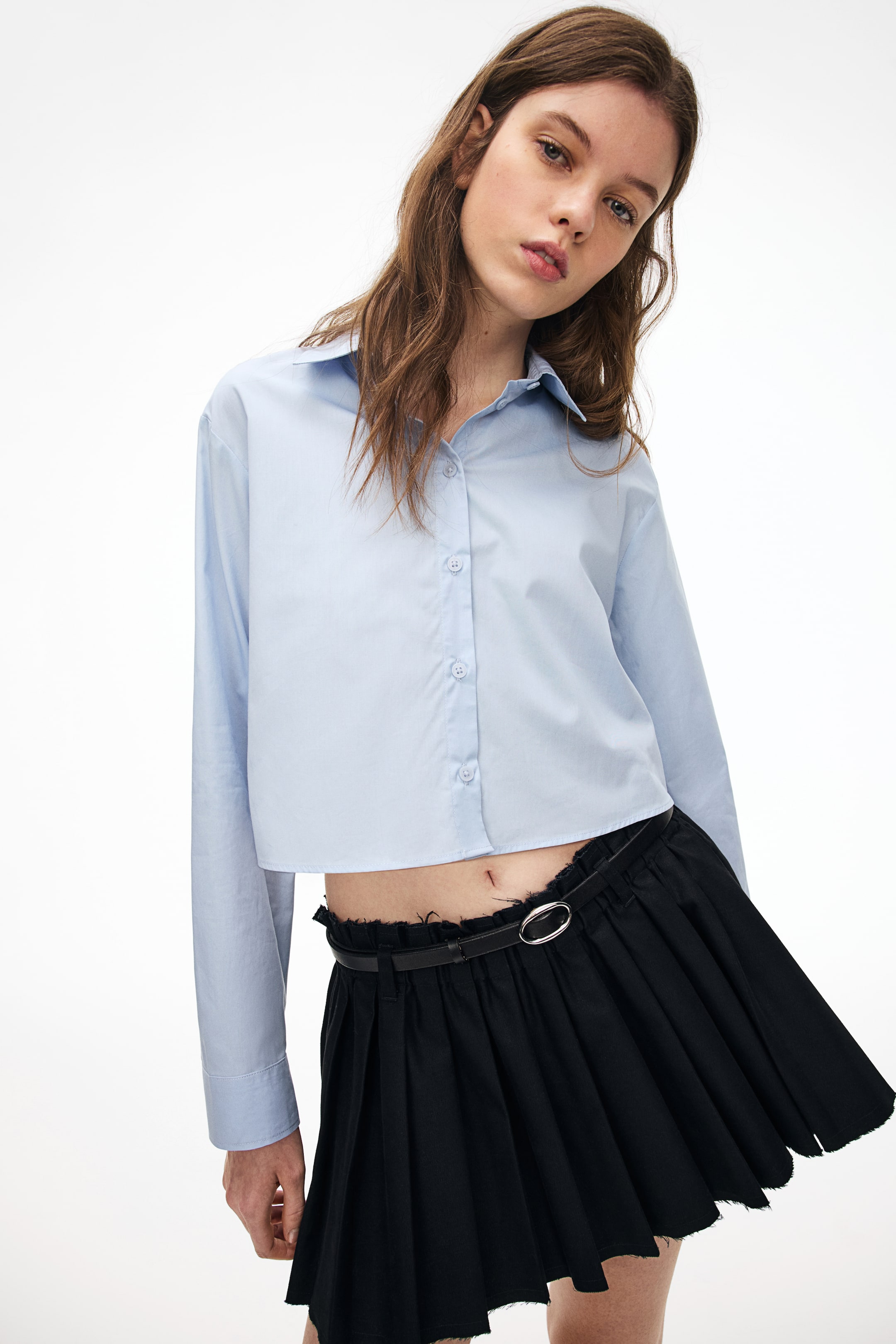 Tie-Detail Crop Top