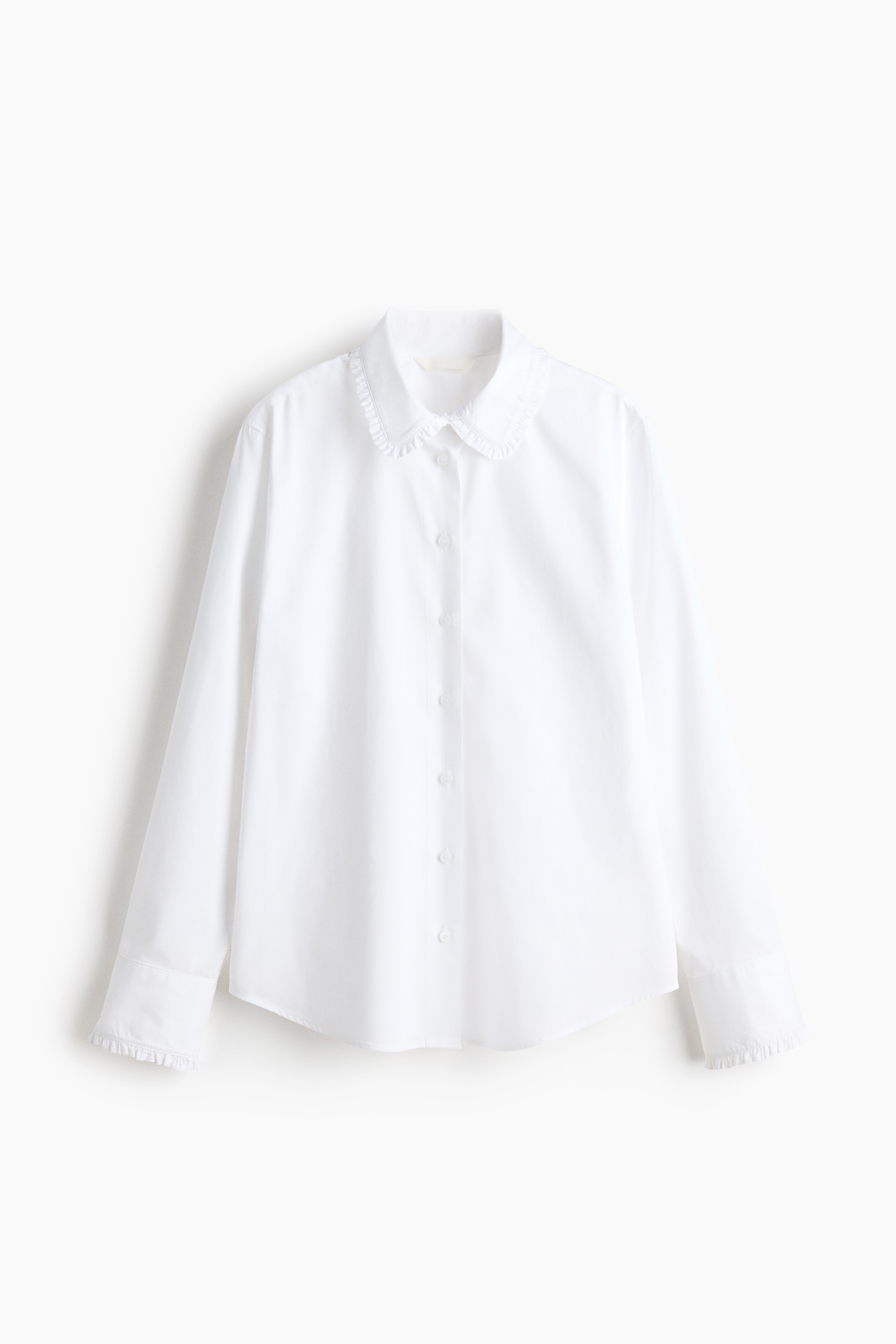 Áo sơ mi cotton poplin - Màu trắng