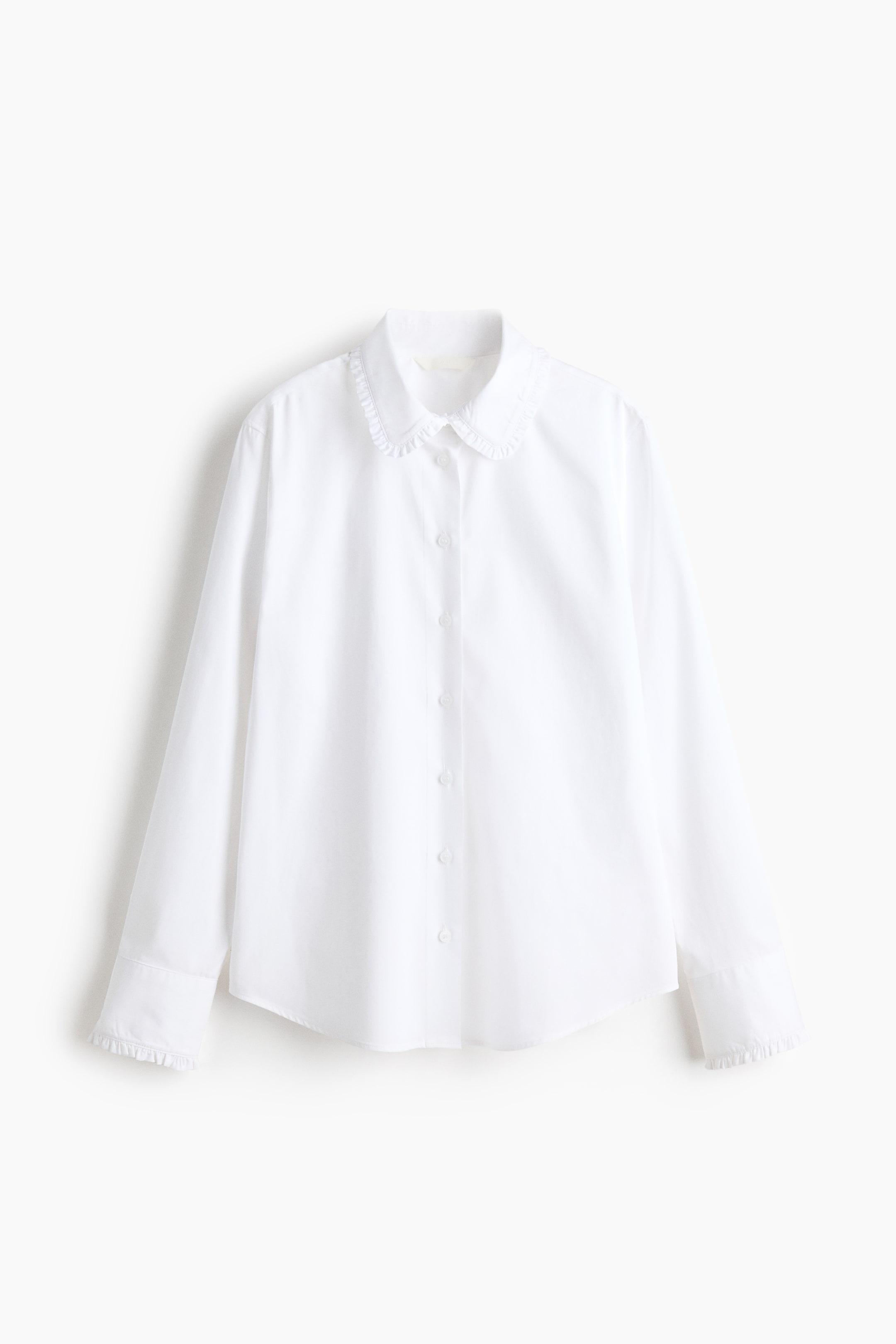 View larger image: Cotton poplin shirt - White - Ladies | H&M 1