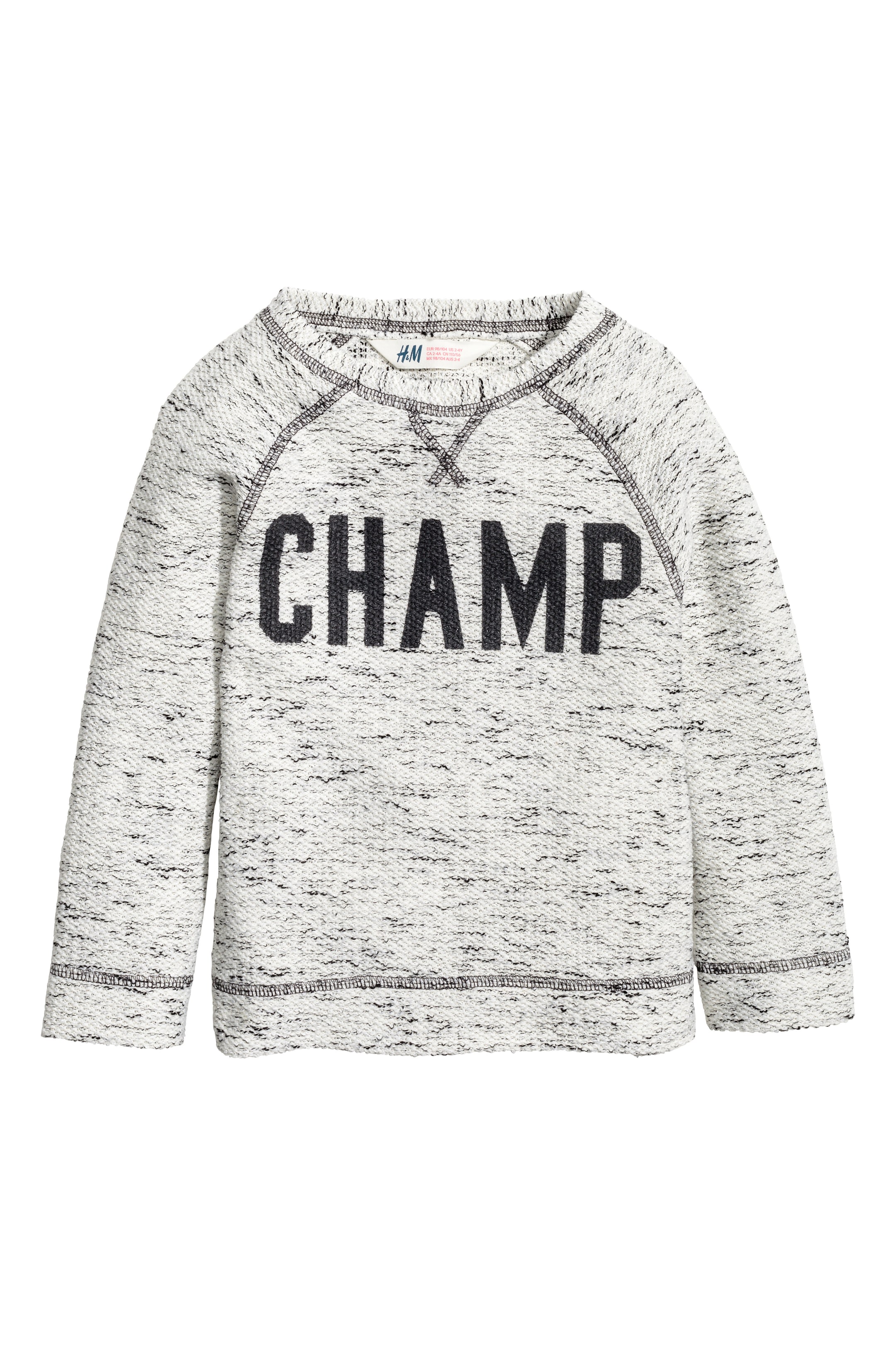 View larger image: Purl-knit jumper - White marl - Kids | H&M GB 1