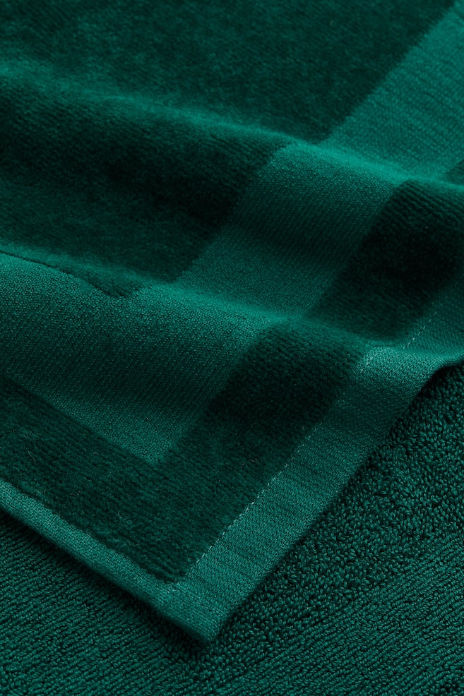 Gæstehåndklæde i velour - Mørkegrøn/Lysegrøn/Gul/Lys beige/Marineblå - 3