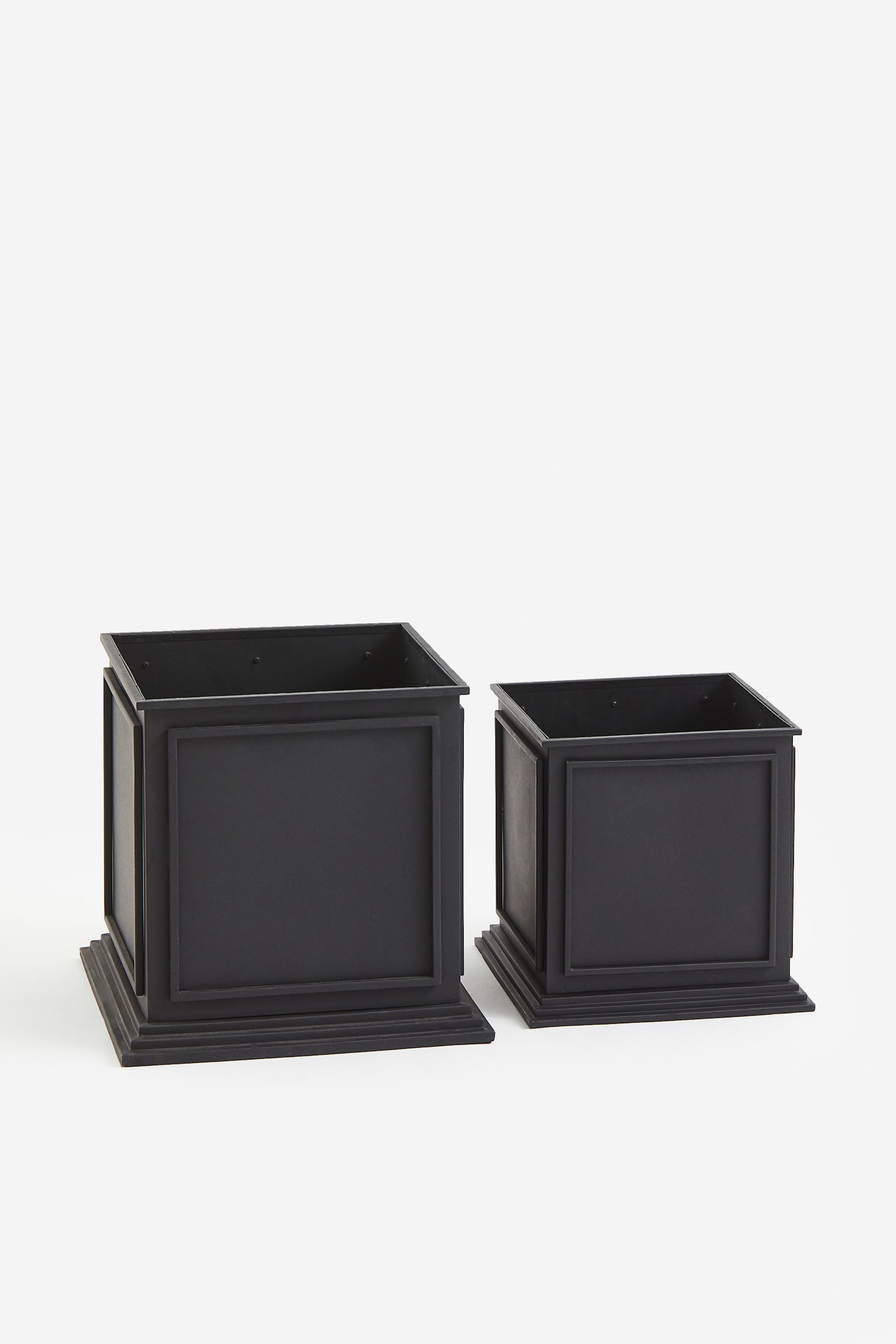 Metal plant pot - Black - 2