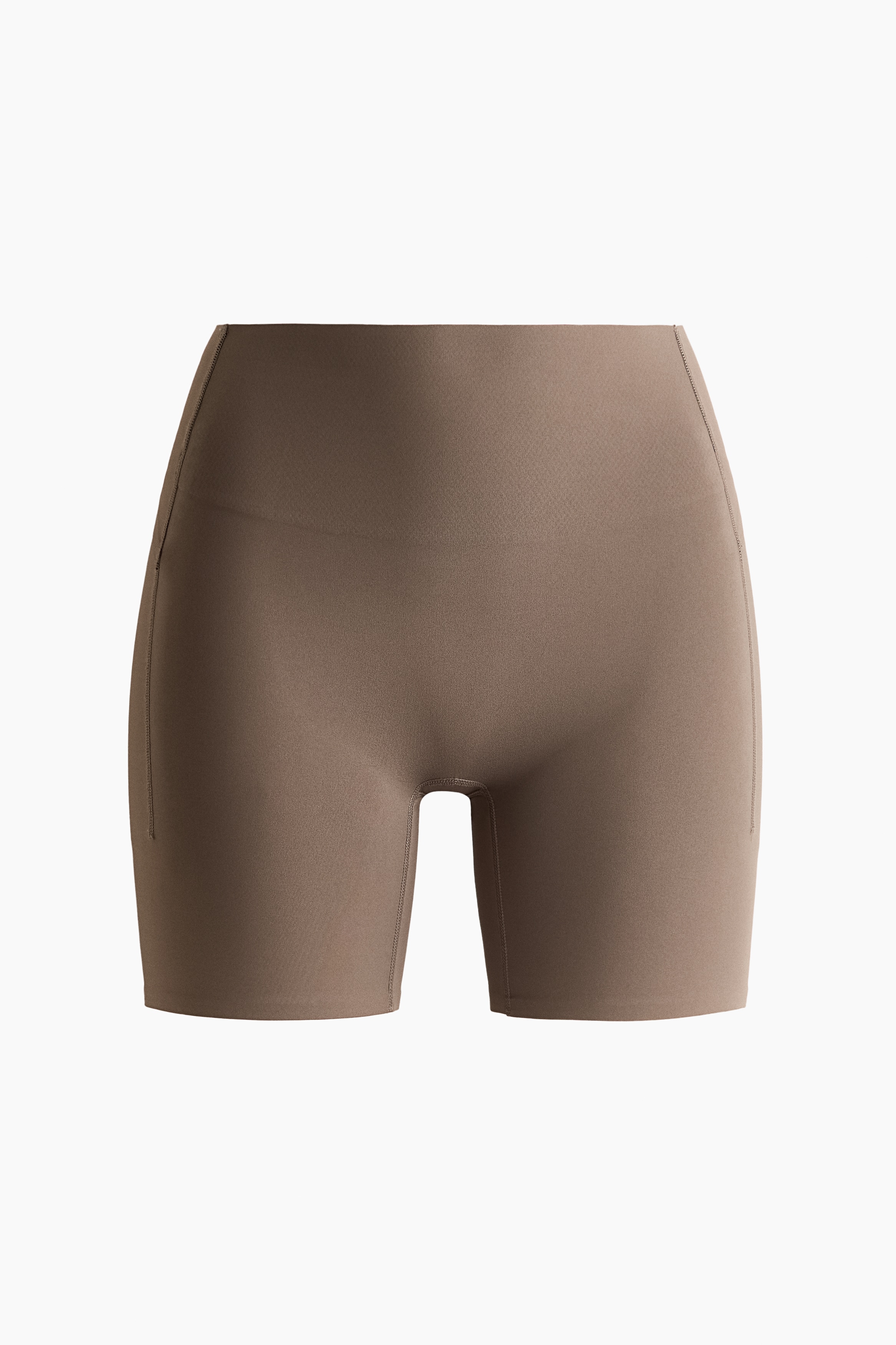 Sports biker shorts with SculptMove™ - Dark mole/Black/Dark heather
