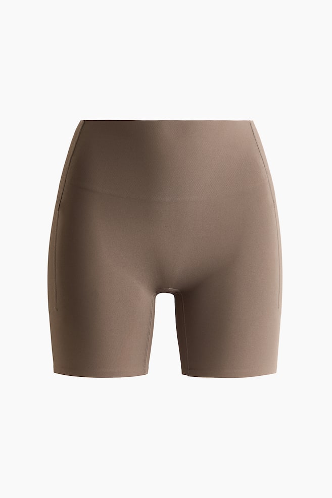 Sports Bike Shorts with SculptMove™ - Dark taupe/Black/Dark heather - 1