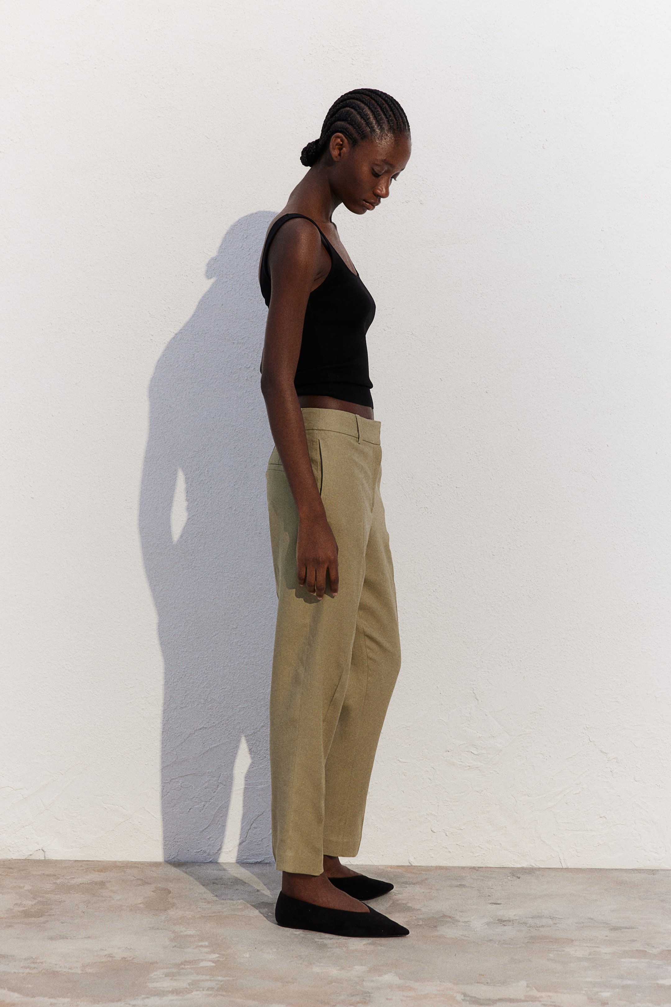 Linen-blend Pants