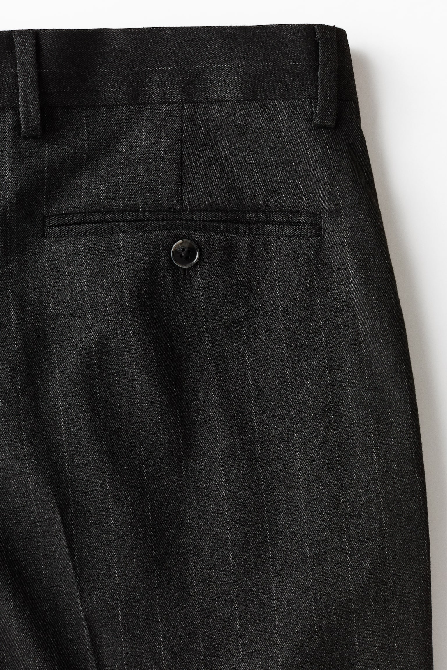 Мужские брюки H&M Relaxed-Fit Suit, цвет: Чёрный — фото 6