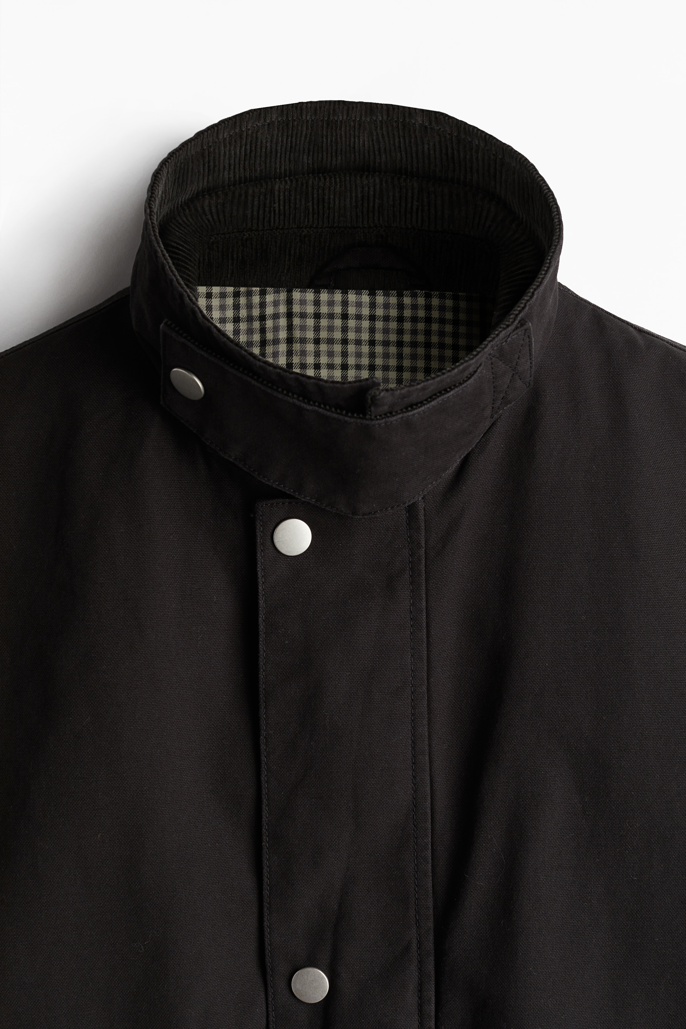  レギュラーフィットキャンバスジャケット レギュラーフィット キャンバスジャケット - ブラック - Men | H&M JP