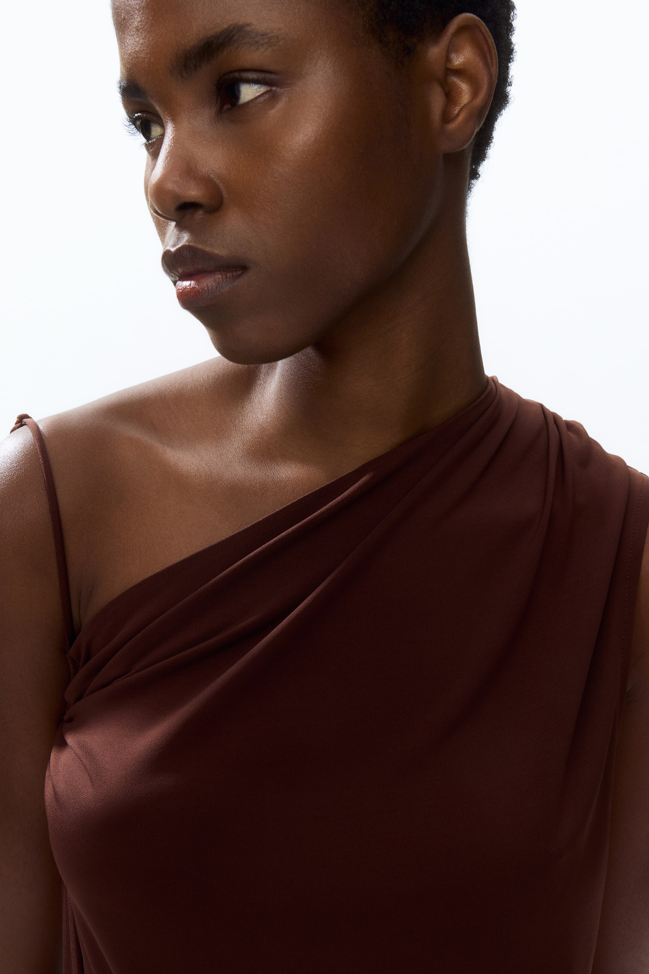 Asymmetric Jersey Jumpsuit