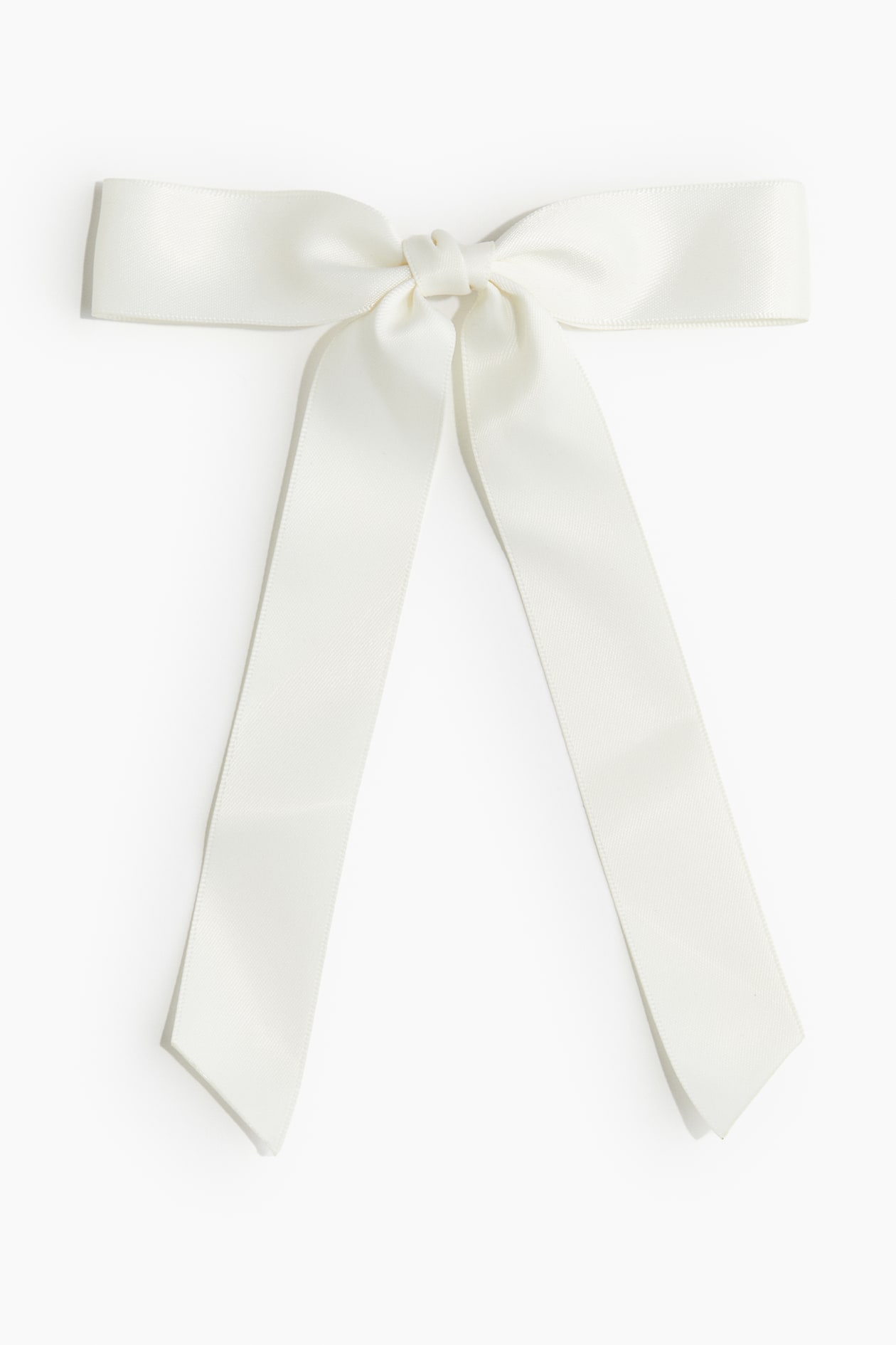 Broche para el cabello con moño de satín - Blanco - Ladies | H&M MX